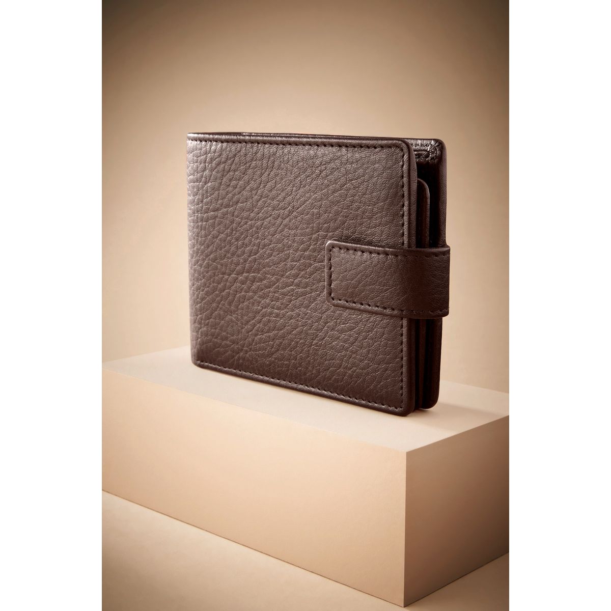Portefeuille en cuir grand format Signature, NEXT