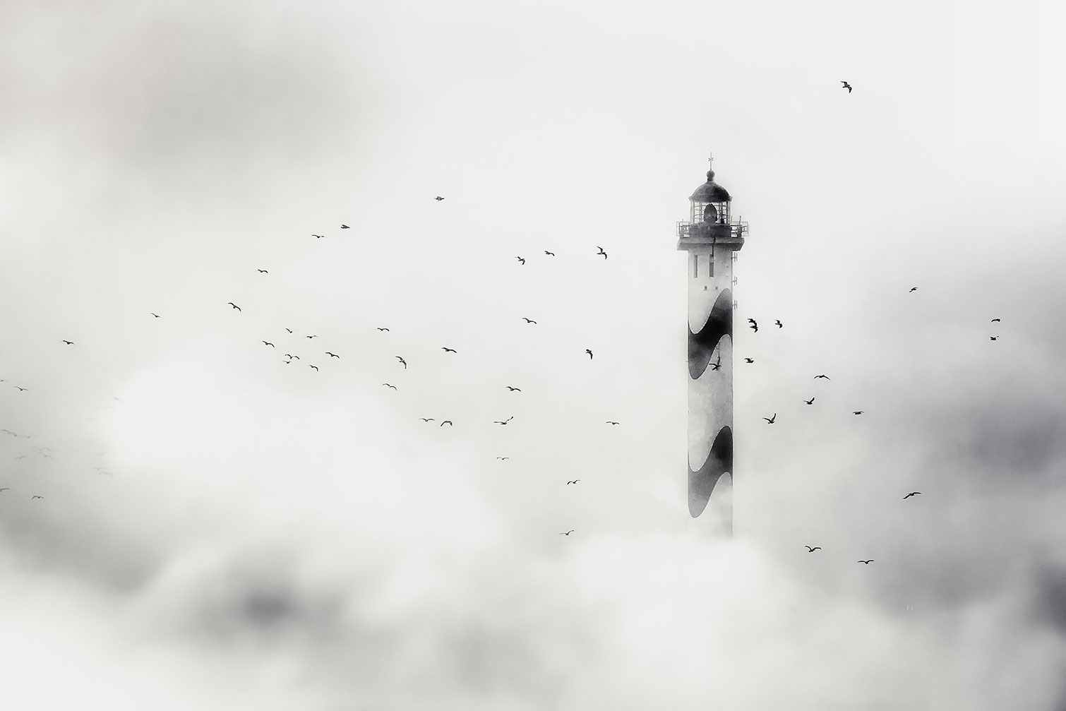 Tableau phare dans le brouillard, HEXOA