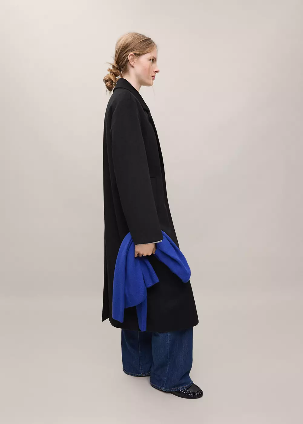 Manteau long en laine, MANGO TEEN