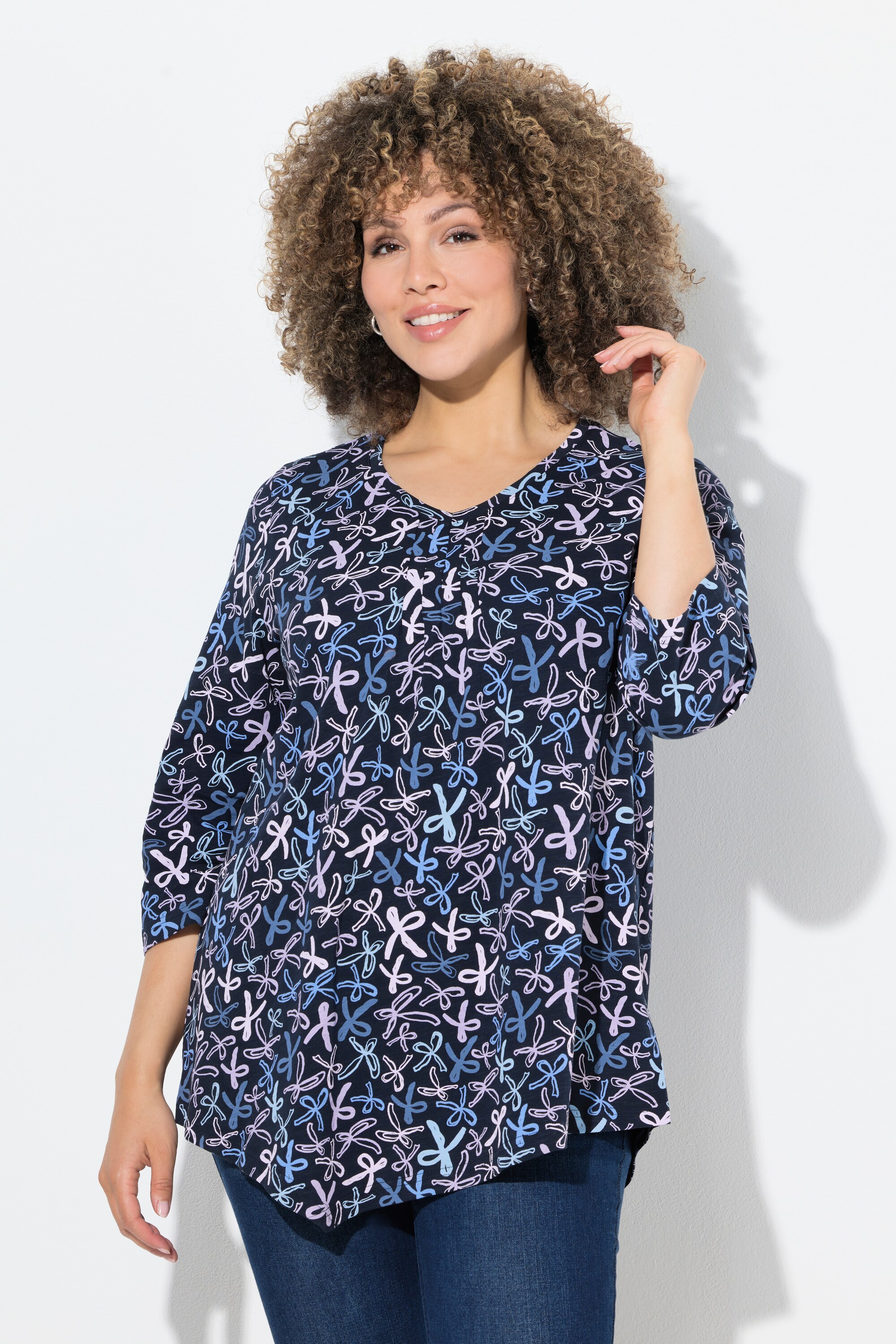 T-shirt, plis fantaisie, ligne en A, ULLA POPKEN