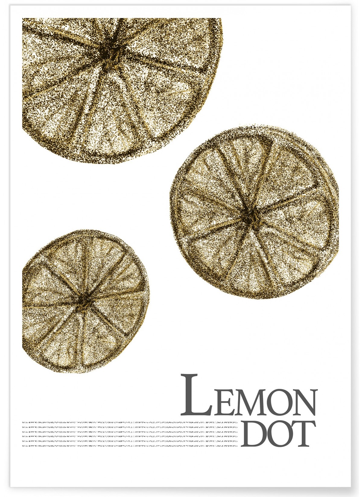 Affiche 'Lemon dot', L'AFFICHERIE