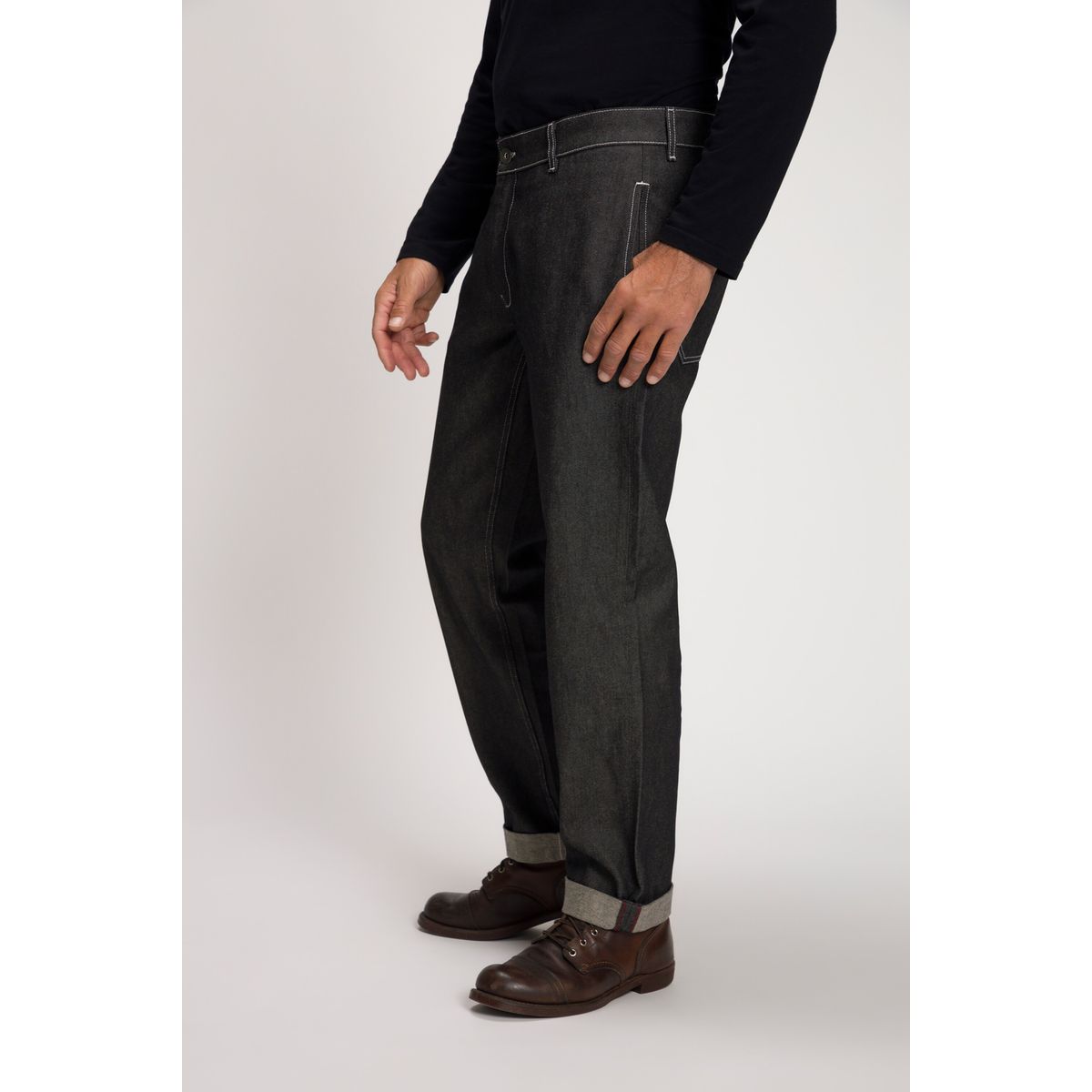 Jean pour travailler coupe ample 4 poches La Redoute Homme Vêtements Pantalons & Jeans Jeans Baggy & Large 