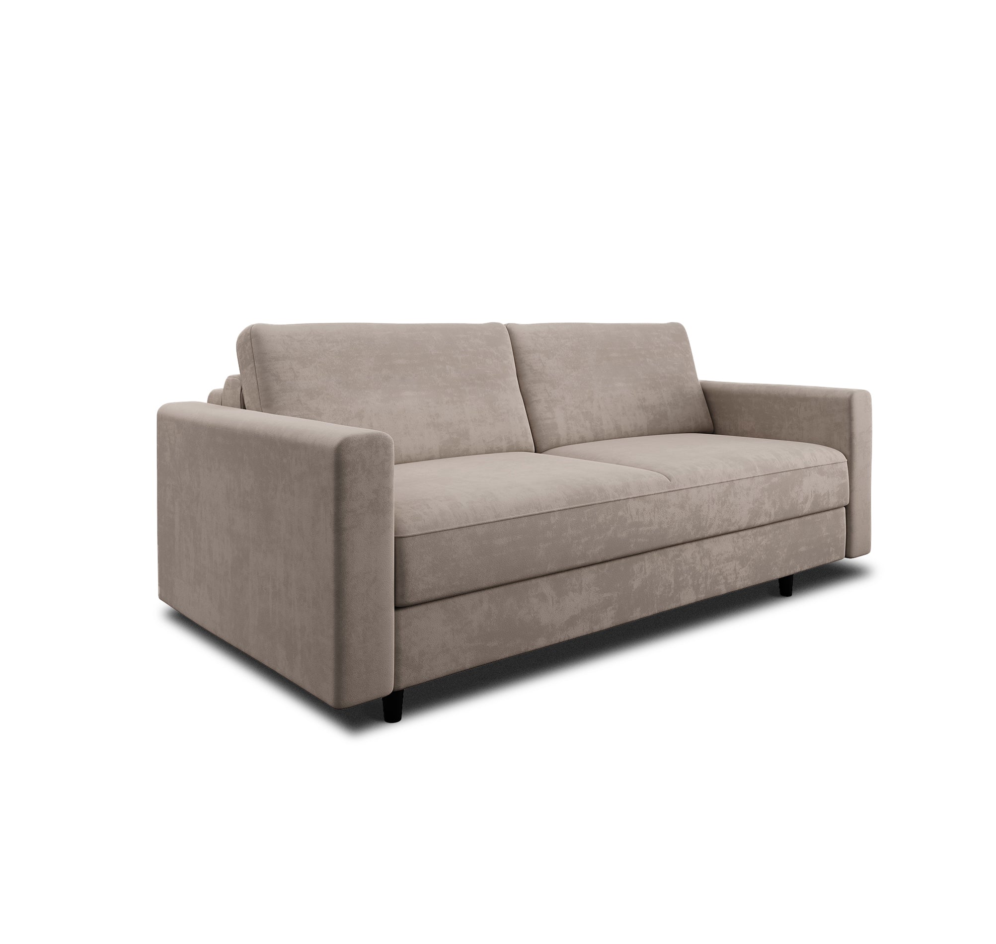 Canapé convertible express 3 places en velours Hailie Jade, SIA HOME