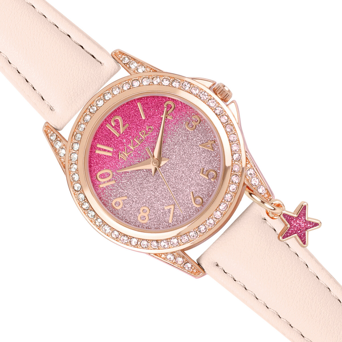 Tikkers rose hot sale gold watch