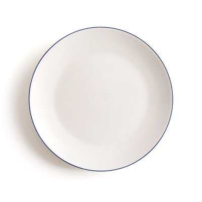 Комплект из 4 плоских тарелок из фарфора, Malo LA REDOUTE INTERIEURS