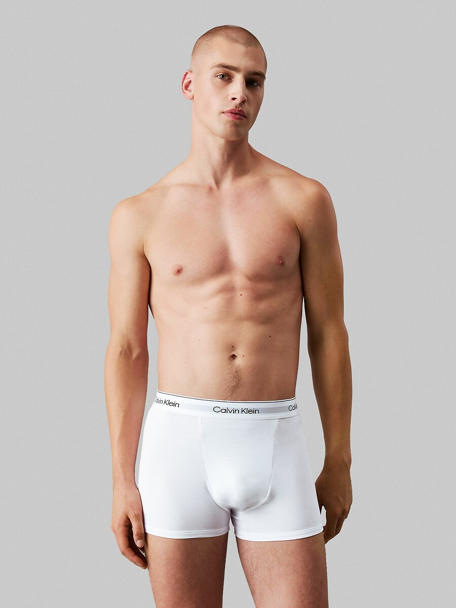 Pack of 3 Relaxed Boxer Shorts with Pleats Icon Cotton Stretch, CALVIN KLEIN UNDERWEAR