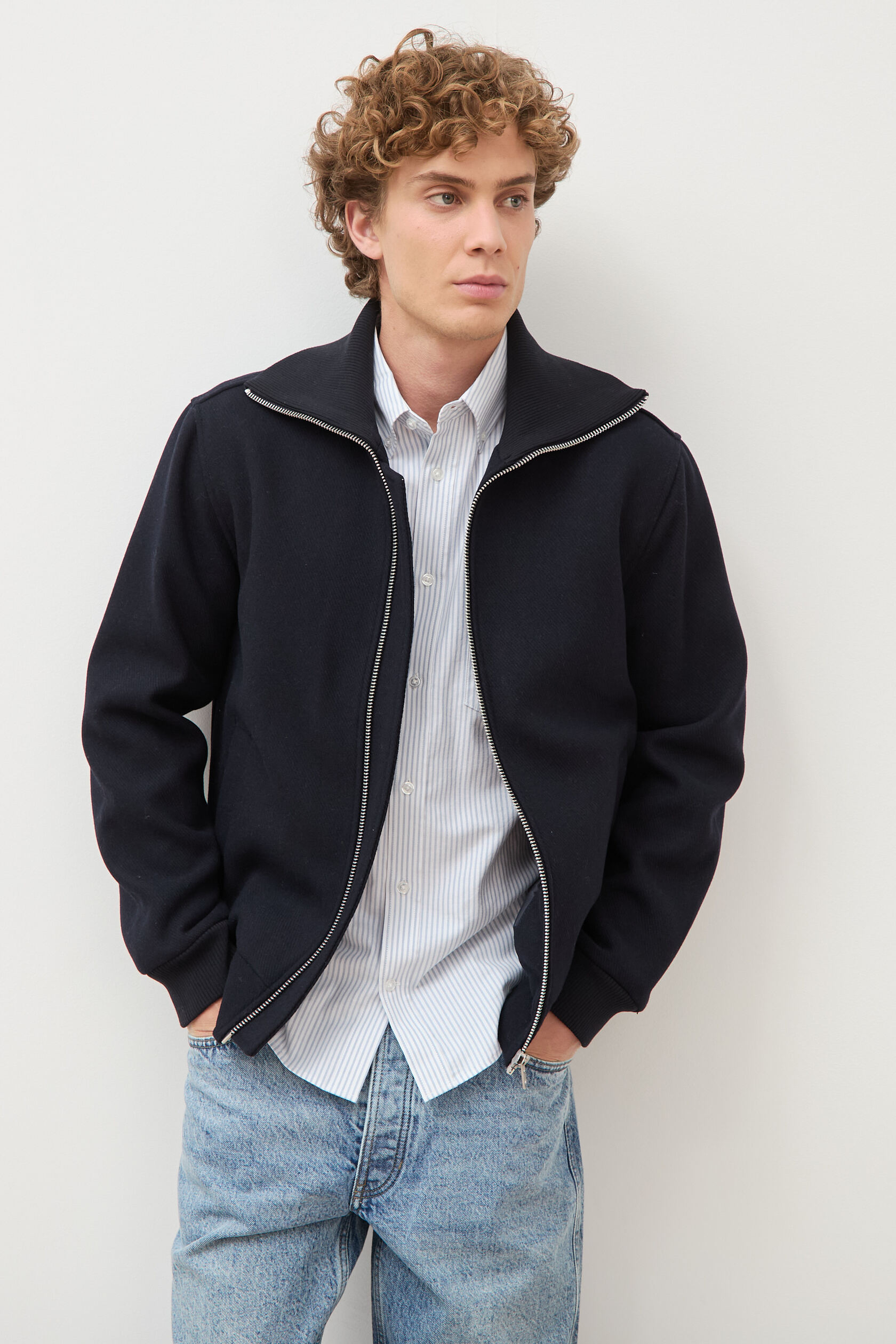 Blouson col camionneur manches longues, BONOBO