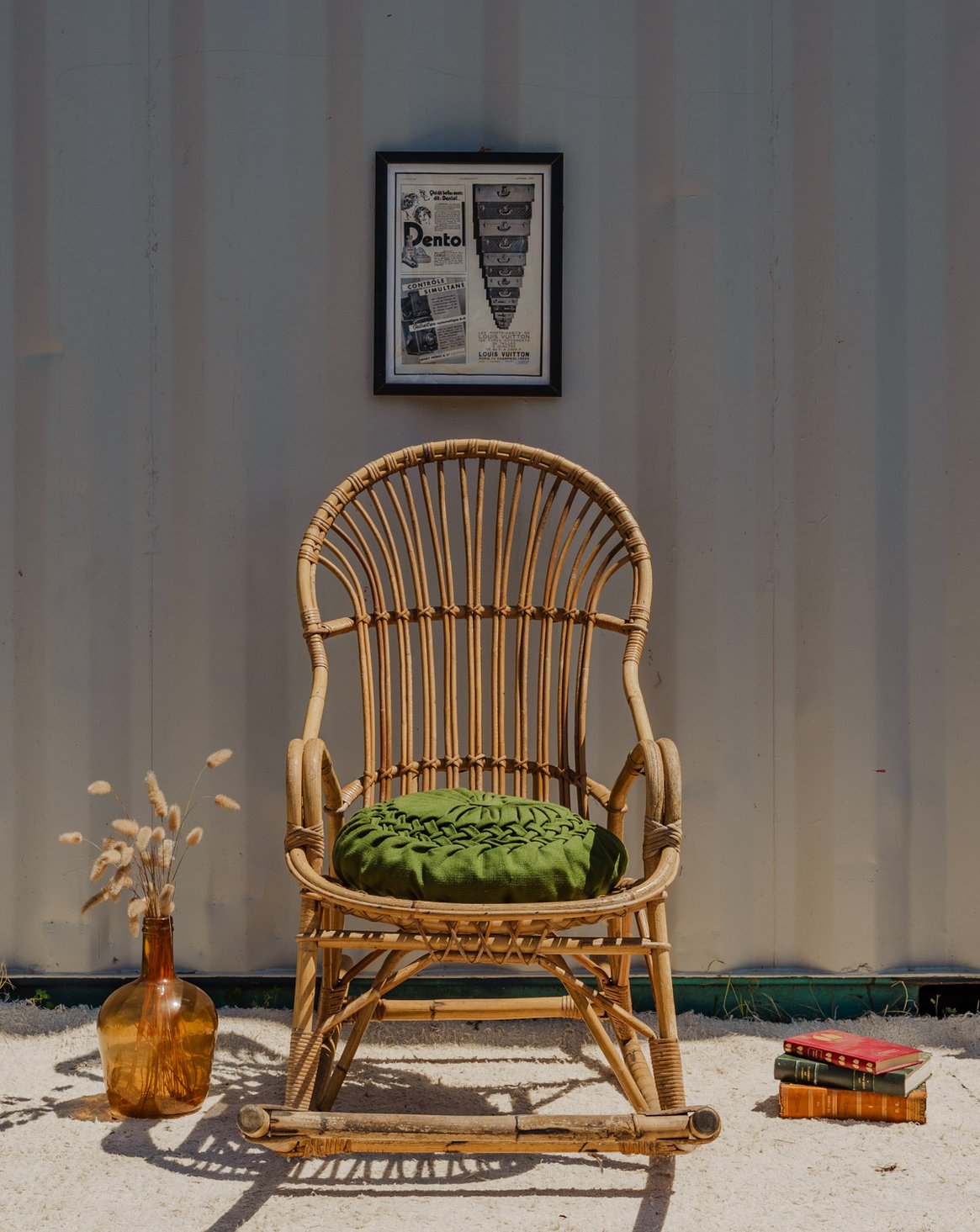 Rocking-chair en bambou Alibert N°85 - Bon état, DEBONGOUT