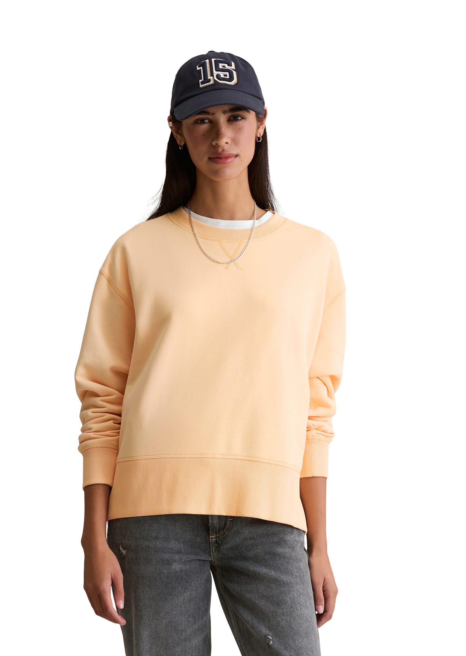 Sweat-shirt relaxed en mélange de coton organique, MARC O’POLO DENIM