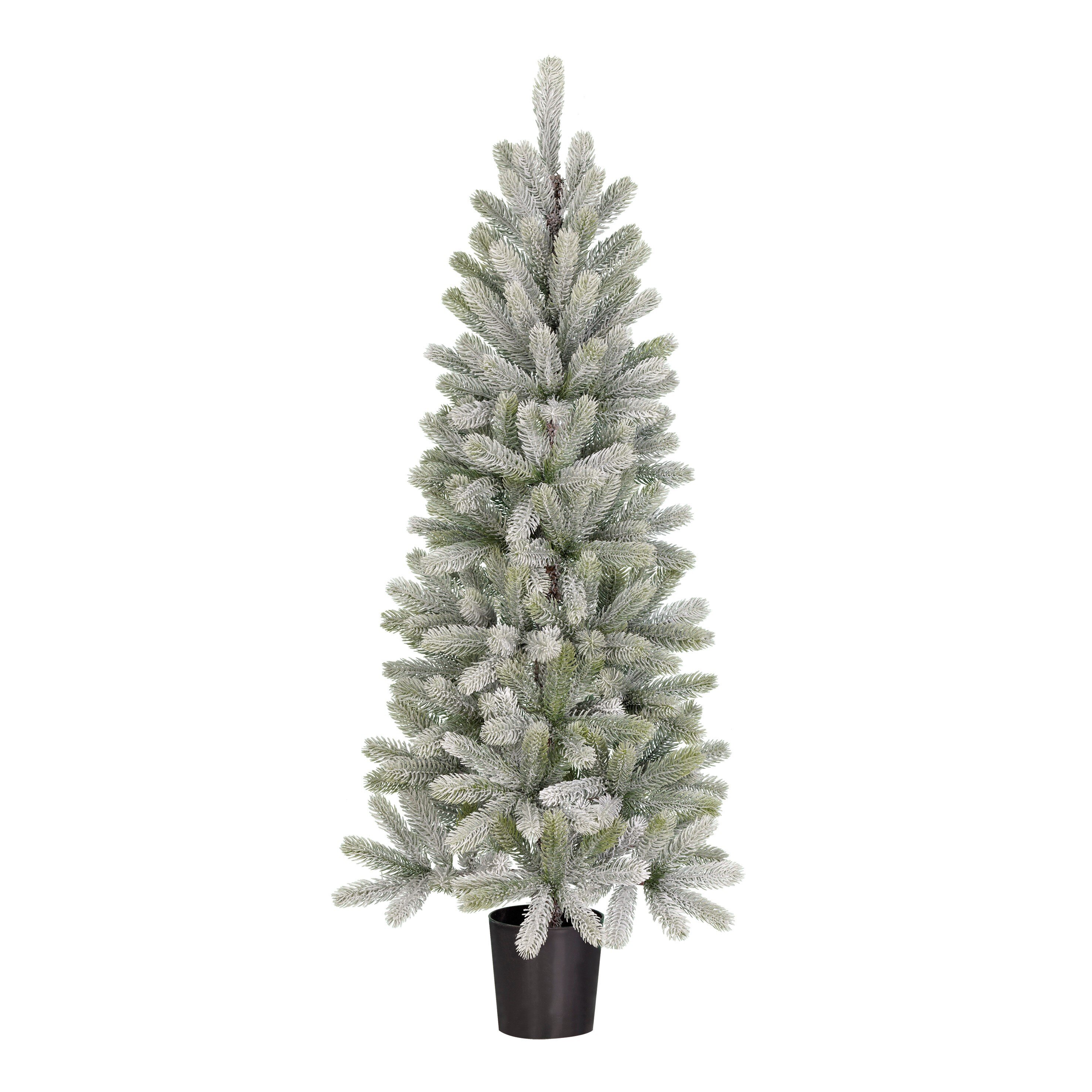 Sapin de Noël artificiel enneigé H120 cm NAGOYA, BLACK BOX TREES