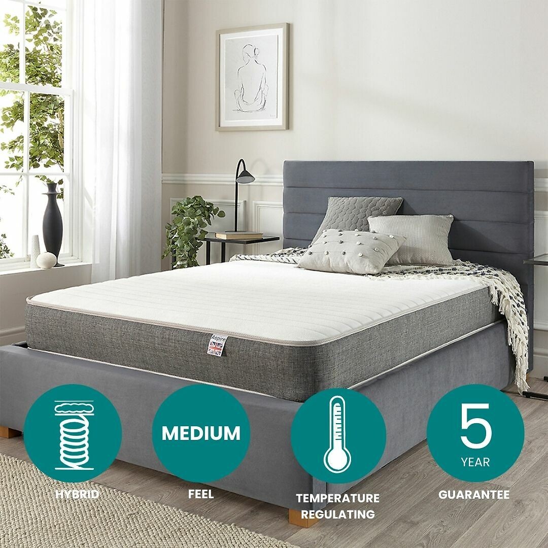 Pocket + 1000 Memory Hybrid Mattress, ASPIRE