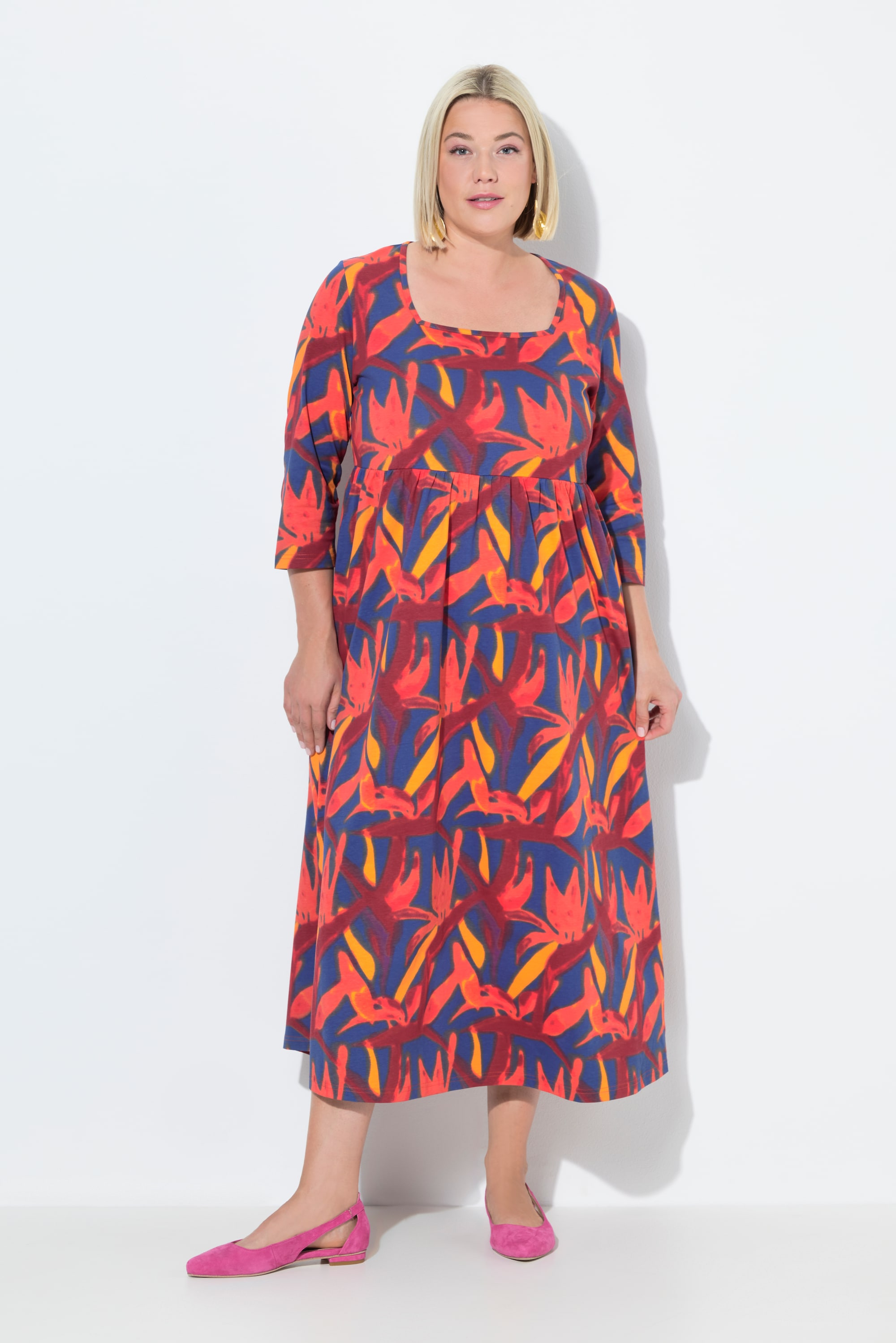 Robe évasée en jersey, ULLA POPKEN