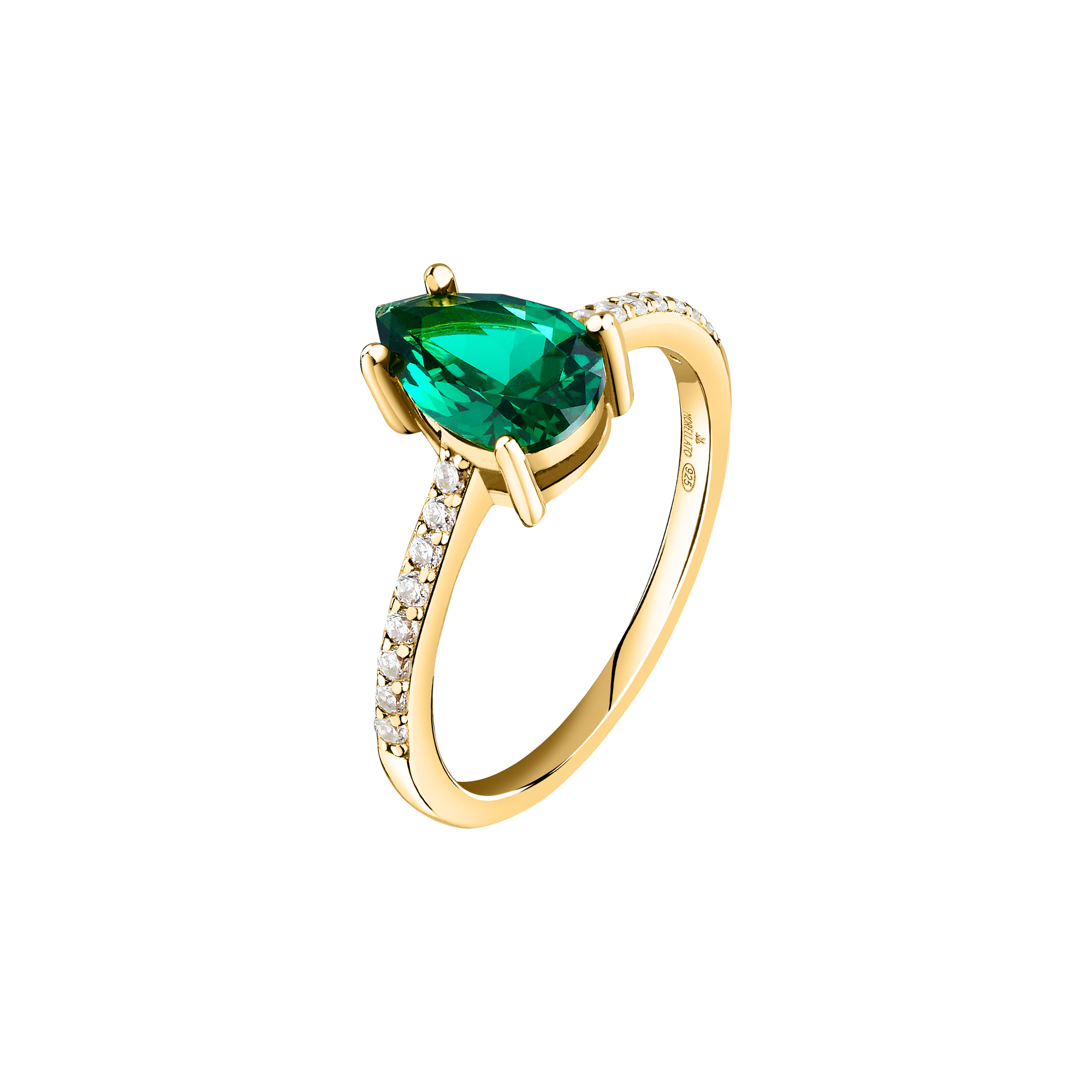 Bague en acier, cristaux, TESORI, MORELLATO