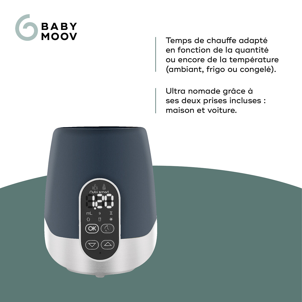 Aquecedor de mamadeiras digital para carro nutrismart (banho-maria / vapor)  - Prenatal