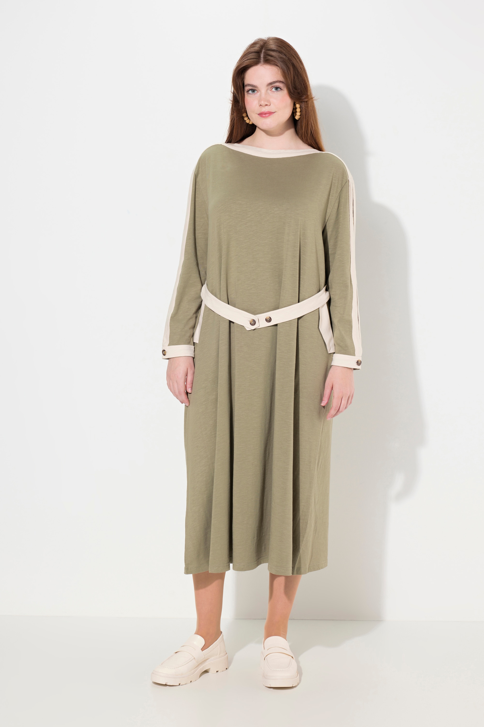 Robe midi en jersey de coton bio, ULLA POPKEN