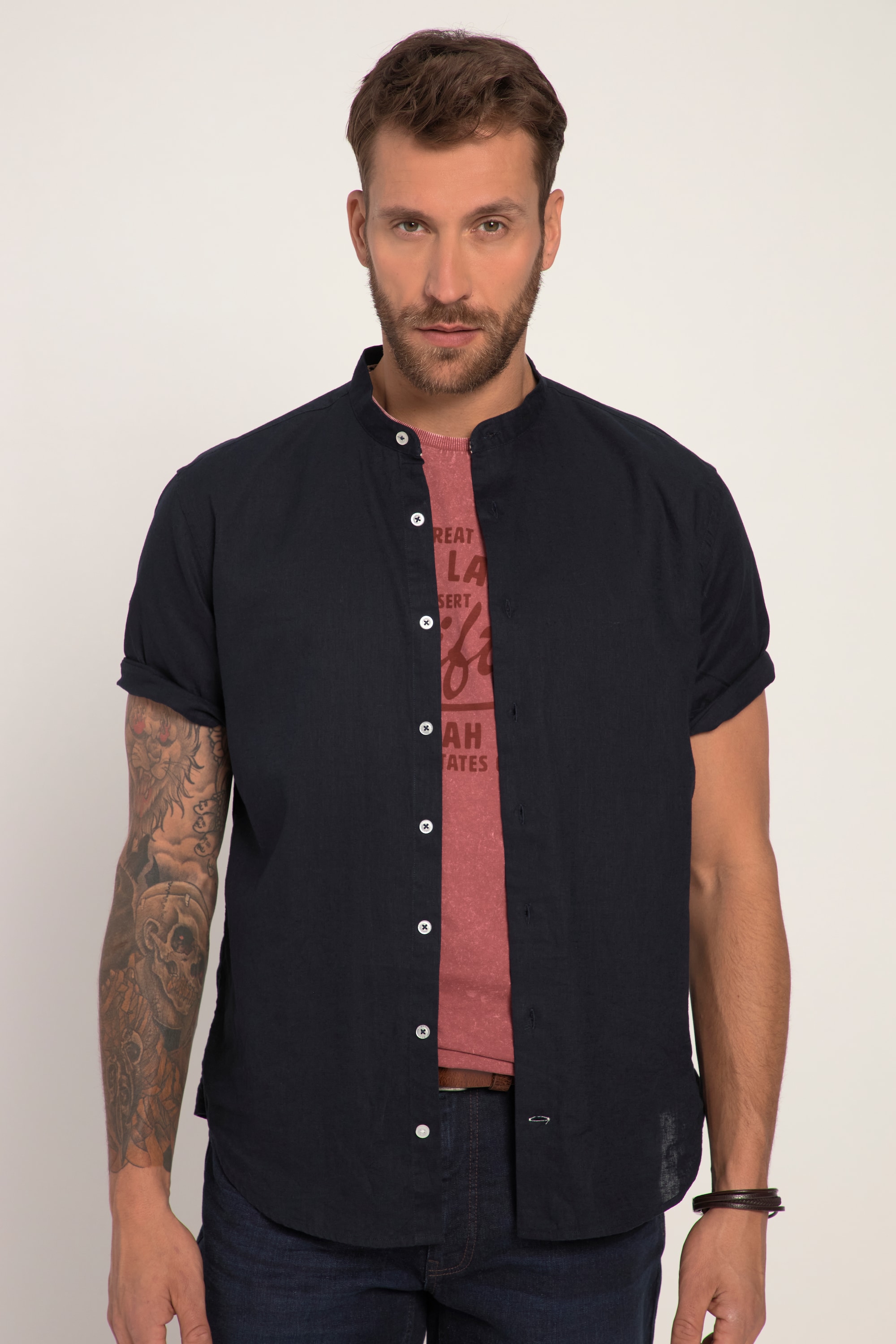 Chemise en lin mélangé, JP1880