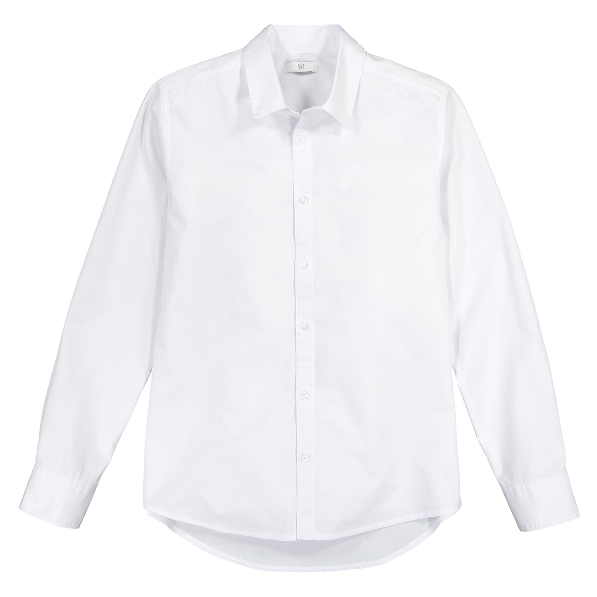 Cotton Mix Shirt with Long Sleeves, 10-18 Years