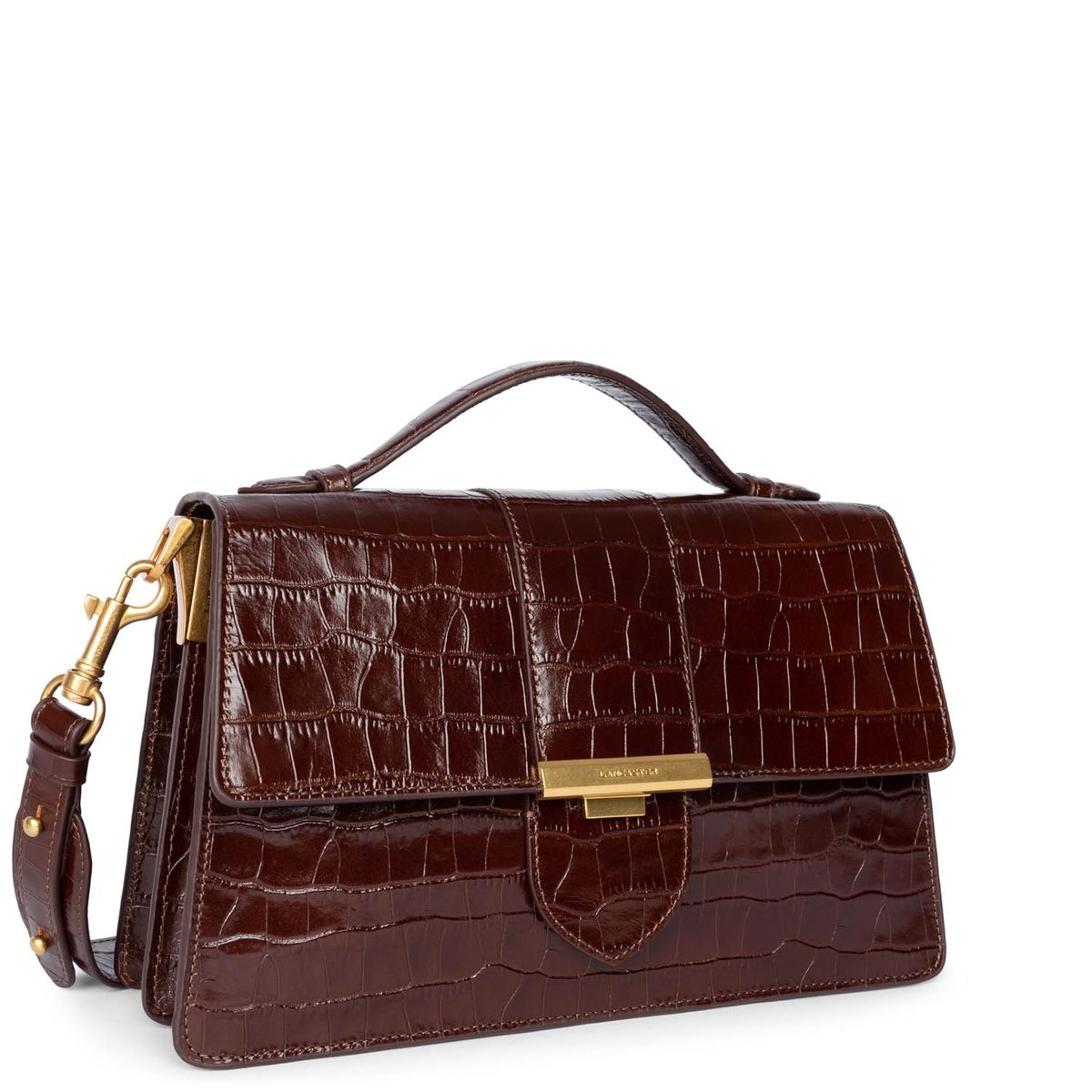 Sac lancaster shop effet croco