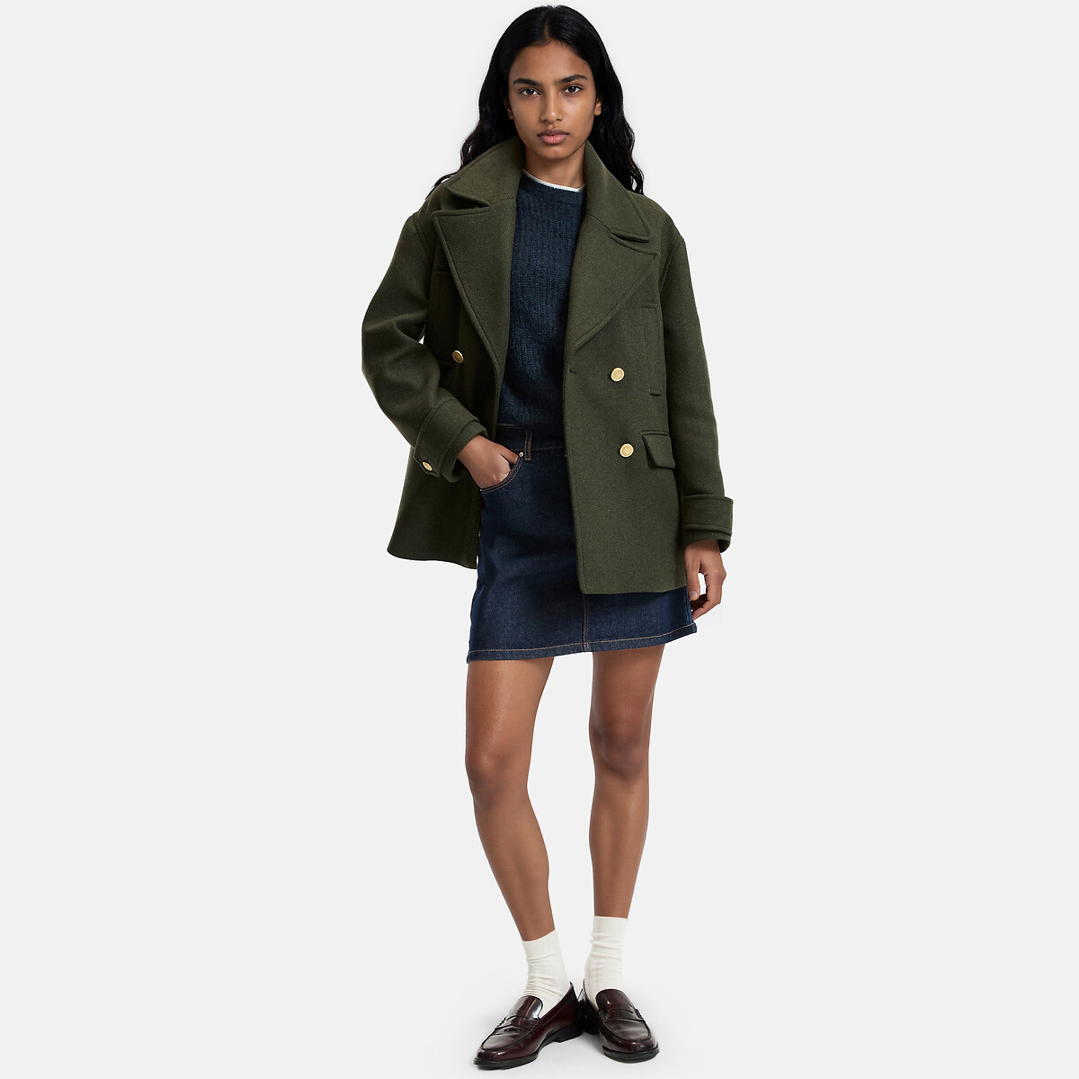 Signatures anton pea coat in wool blend La Redoute Collections