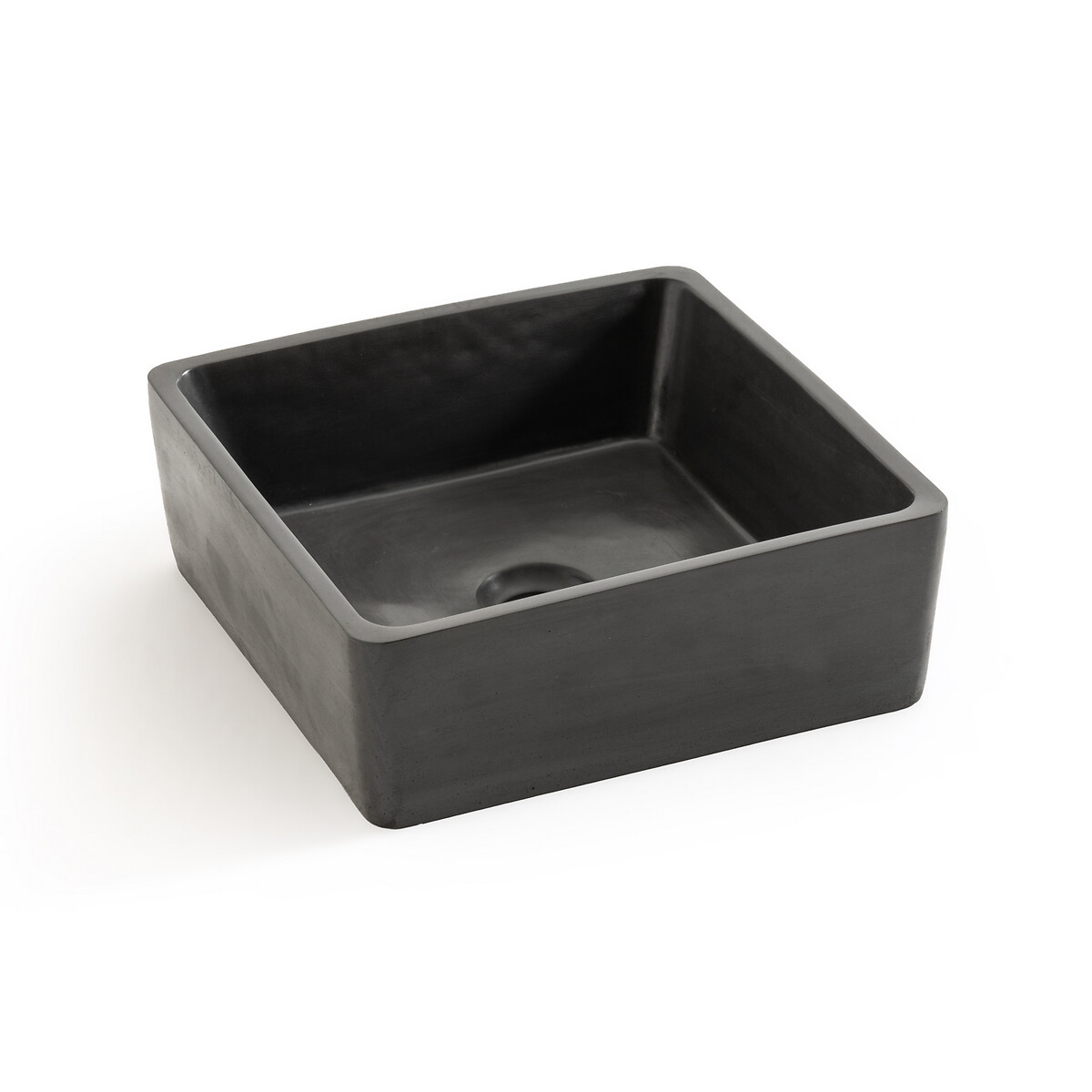 Product photograph of Cubel Square Concrete Washbasin from La Redoute UK