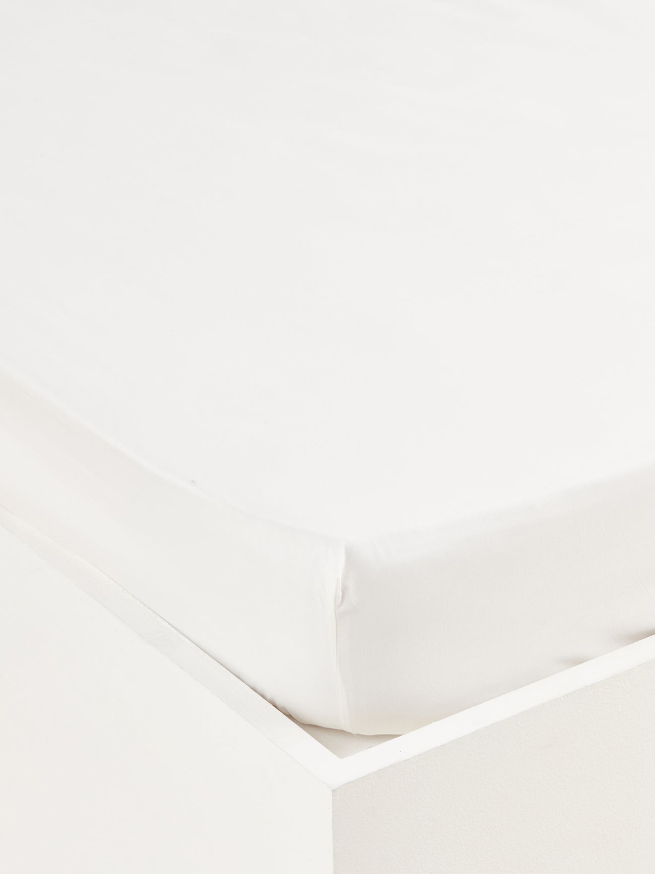 Drap-housse uni percale de coton "Esprit Toile de Jouy", CYRILLUS