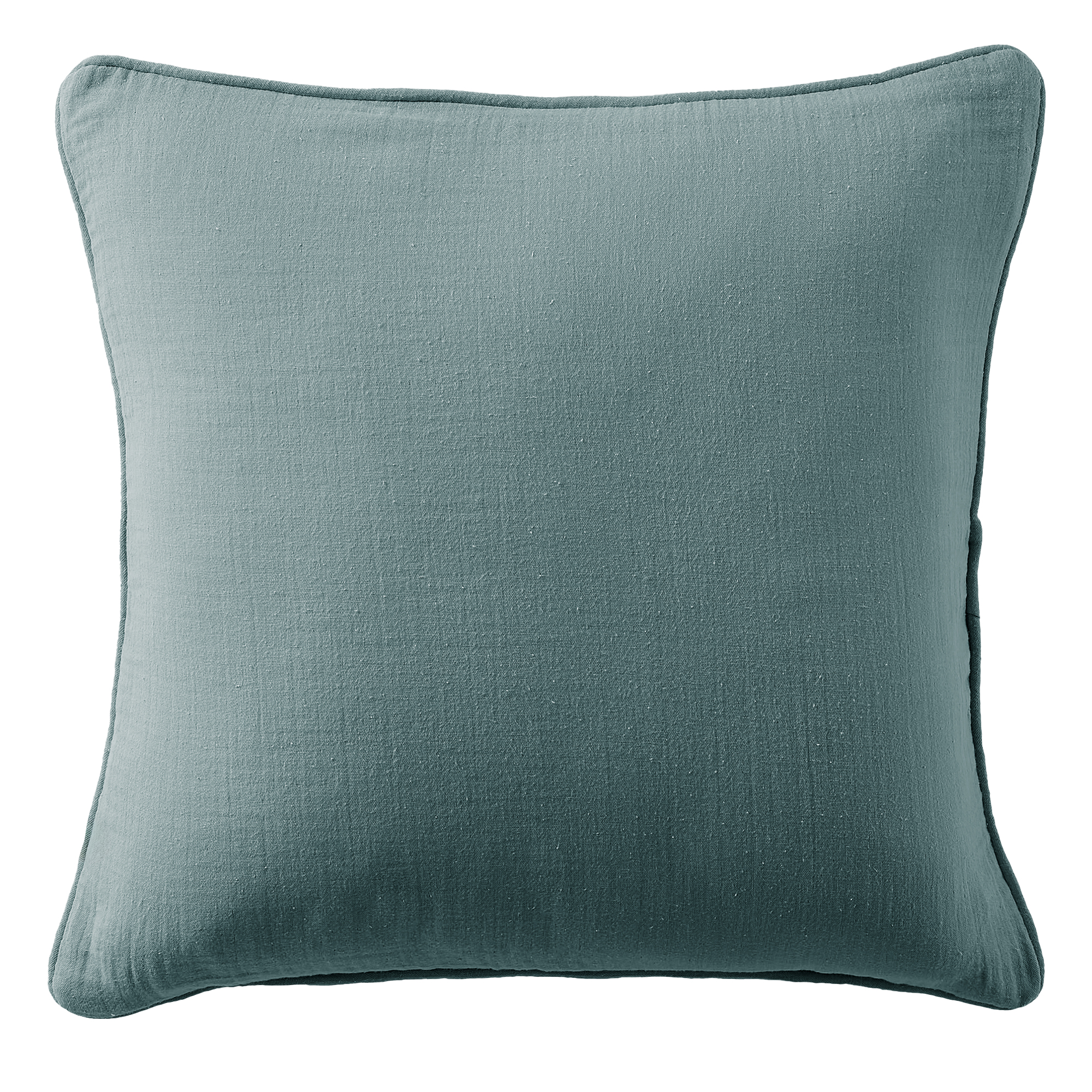 Coussin carré déhoussable 45x45 cm Gaze de Coton Terra Canard, EDEN