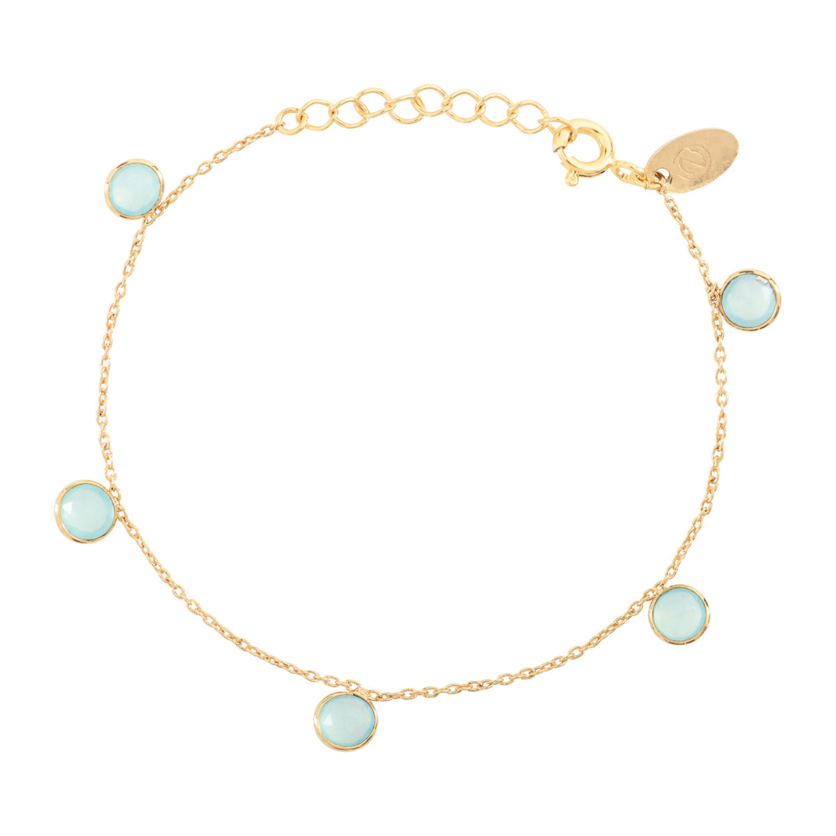 Bracelet multi moorea calcedoine bleue, CAROLINE NAJMAN