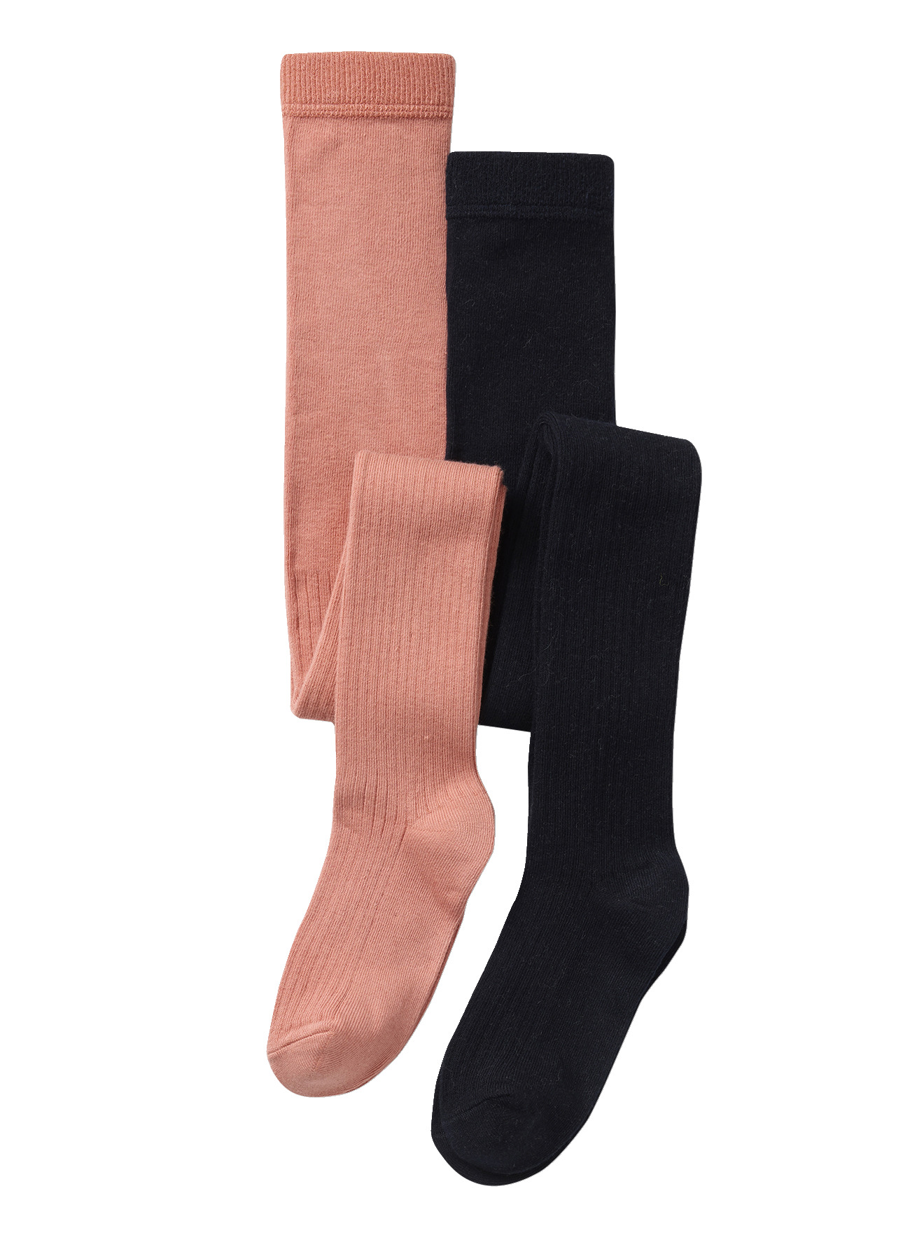 Lot de 2 paires de collants en maille côtelée, VERTBAUDET