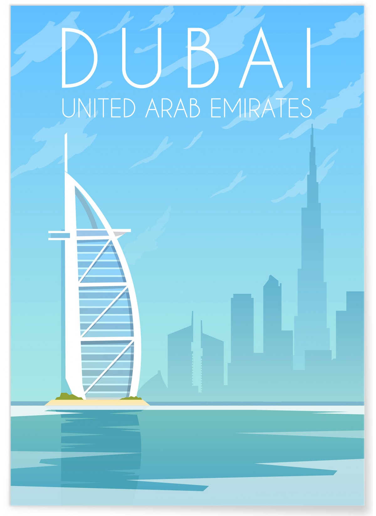 Affiche Dubaï, L'AFFICHERIE