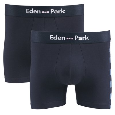 Pack of 2 Hipsters in Cotton Mix EDEN PARK