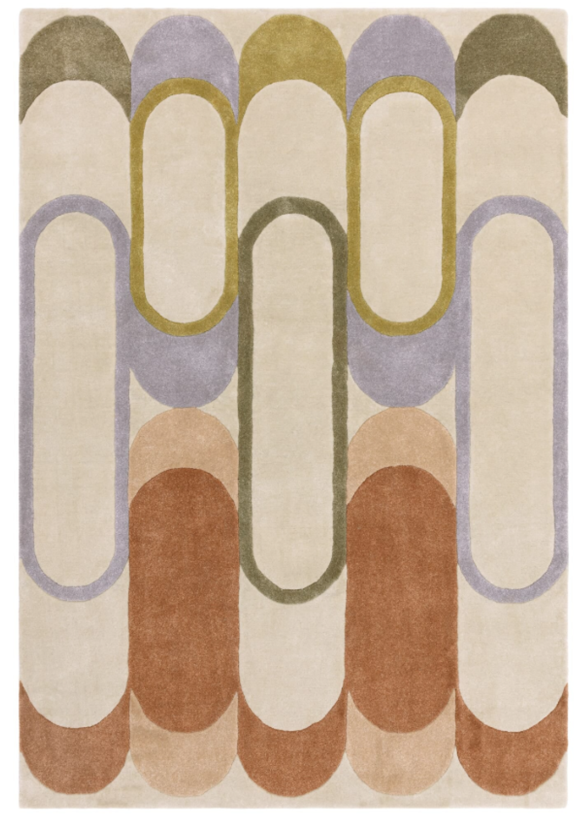 Tapis de salon moderne style rétro MOTA, NOVATREND