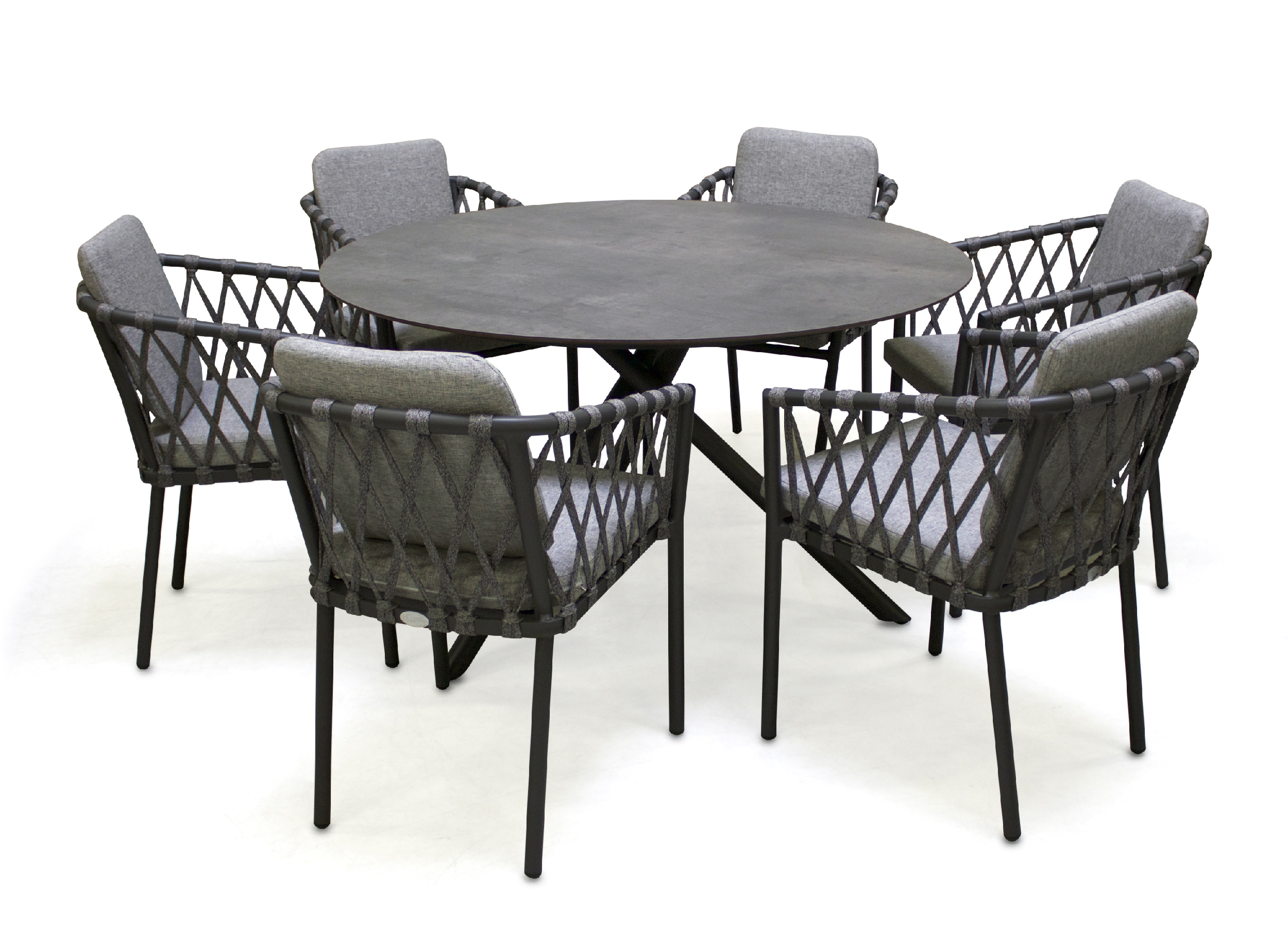 Ensemble repas de jardin en aluminium PILAT, DCB GARDEN
