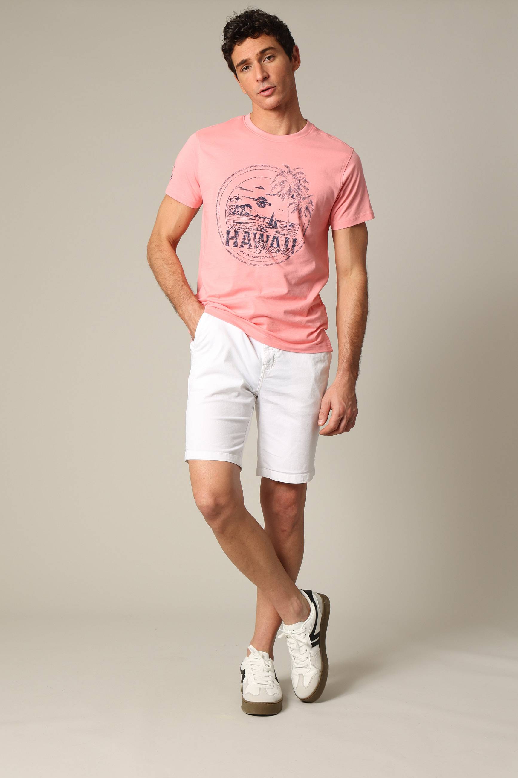 Short en coton avec braguette à fermeture à glissière MATHY, DEELUXE
