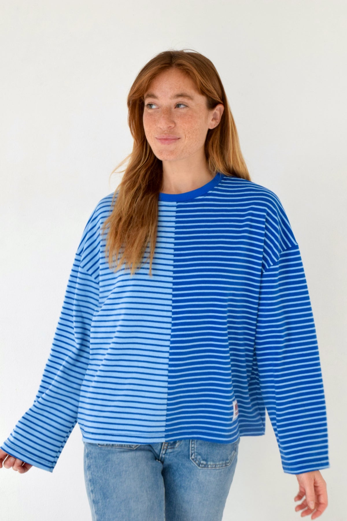 T-shirt rayé bicolore manches longues MARIONA, MINDTRAVELER
