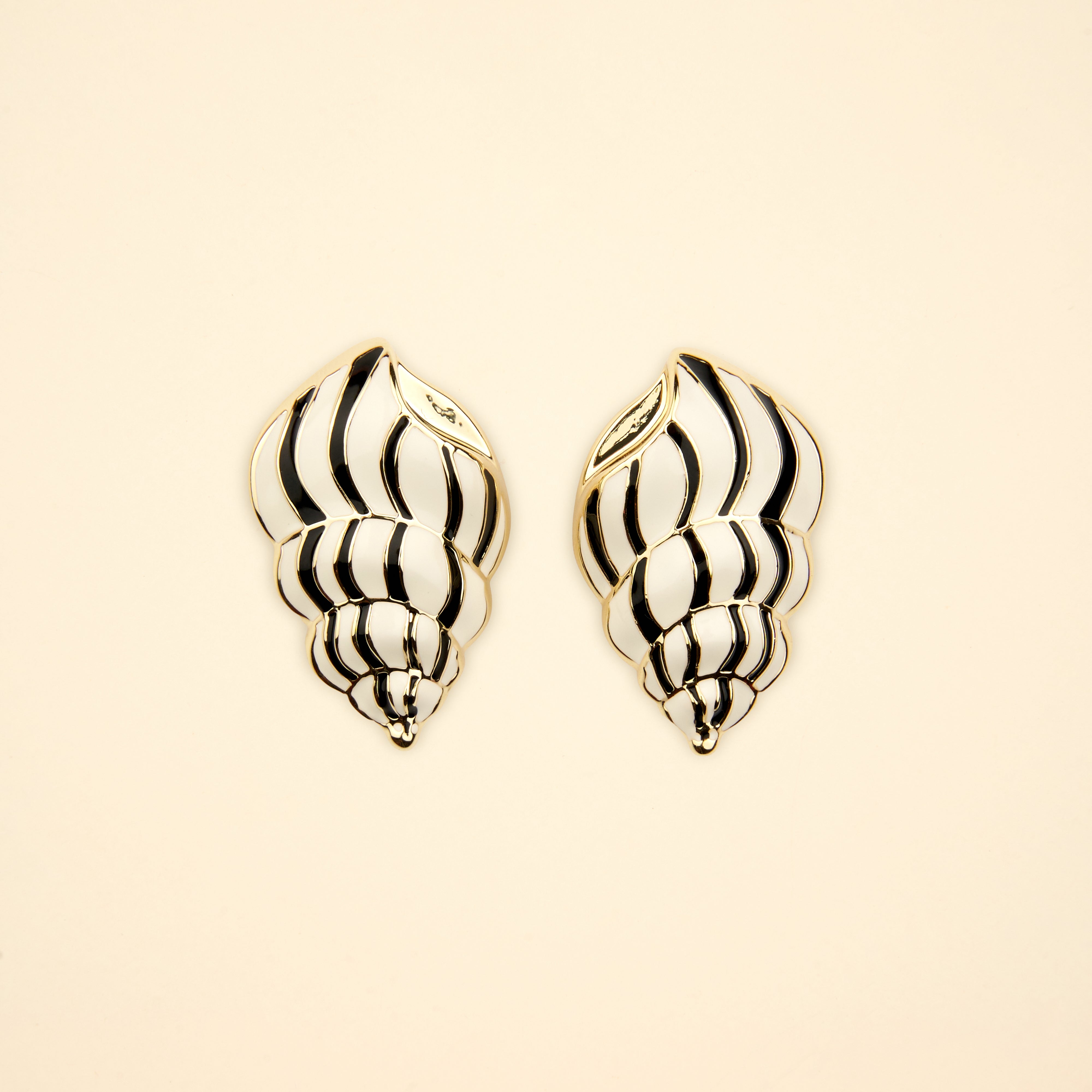 Boucles d'oreilles Coquillage Métal, COUCOU SUZETTE