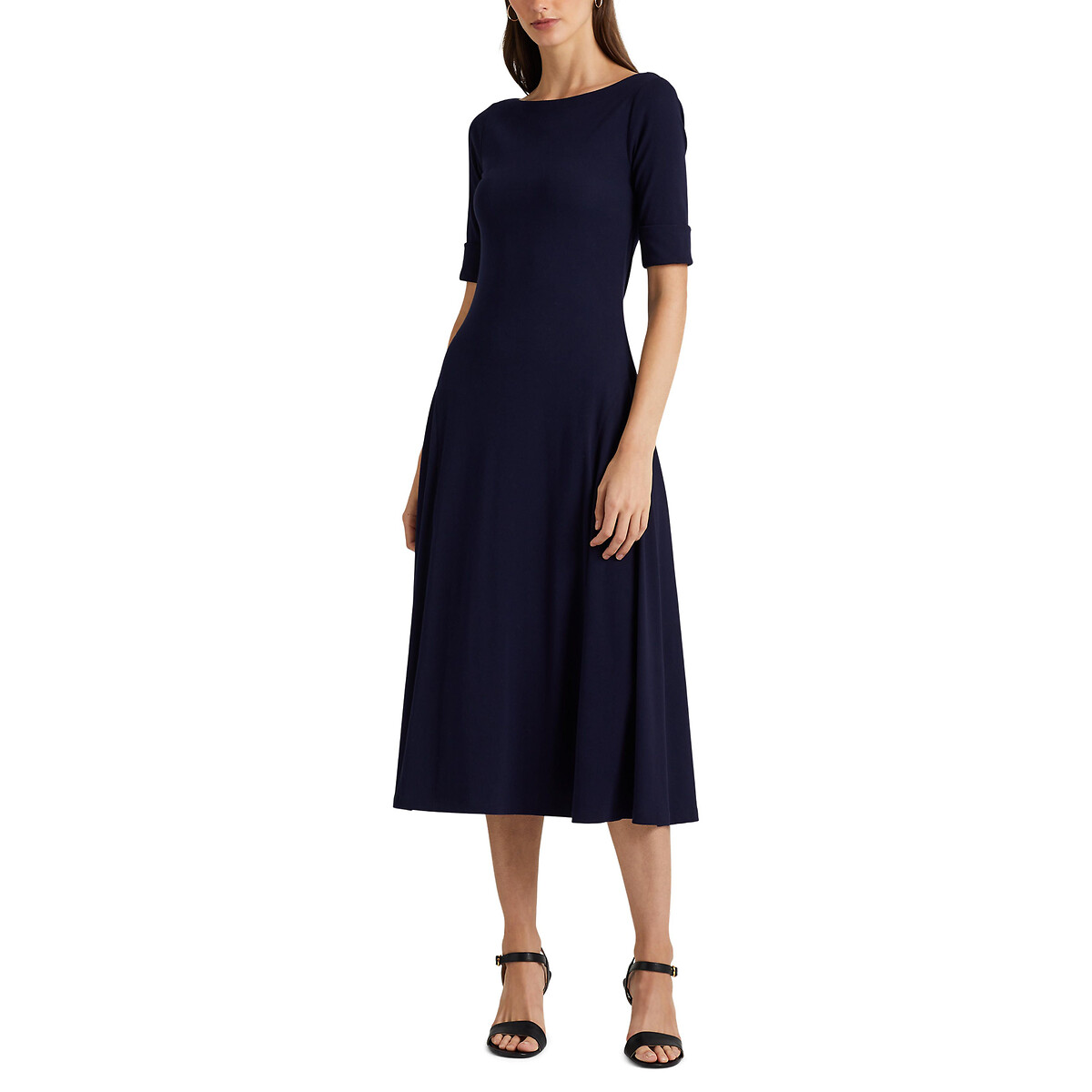 Robe patineuse longueur midi 3 4 Lauren Ralph Lauren La Redoute