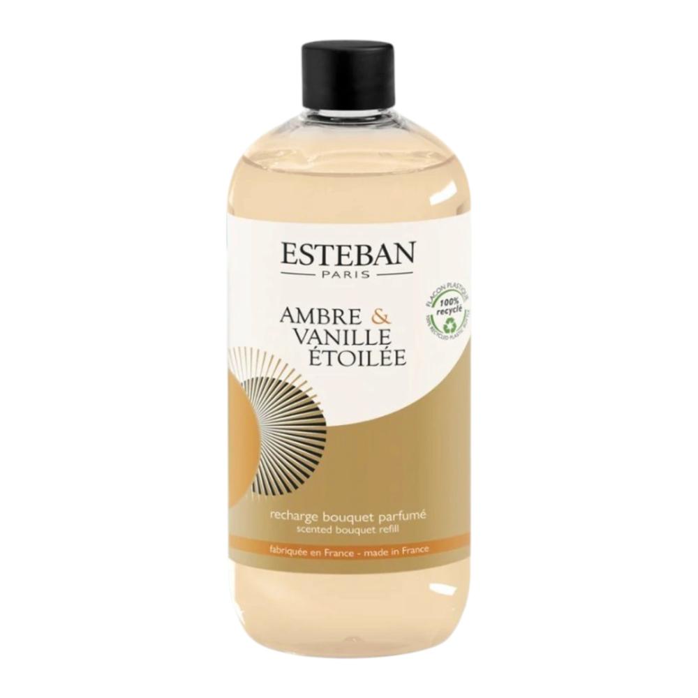 Parfum d'intérieur - Recharge Ambre et vanille étoilée 500ml, ESTEBAN