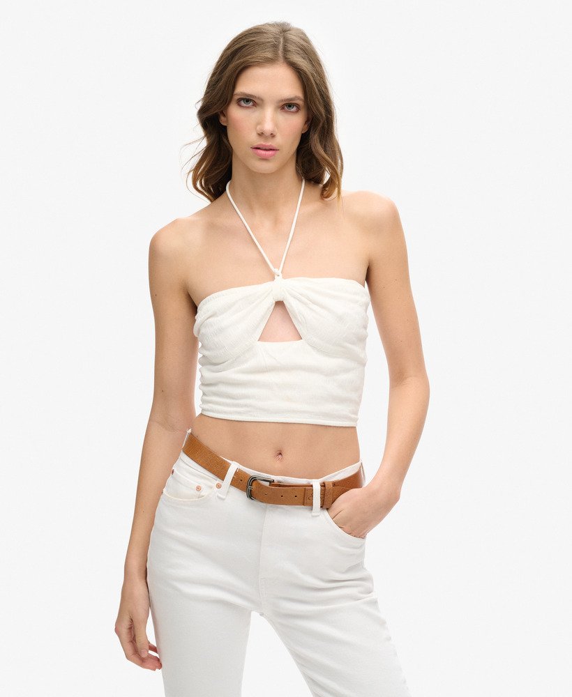 Haut court tissé ajouré, SUPERDRY