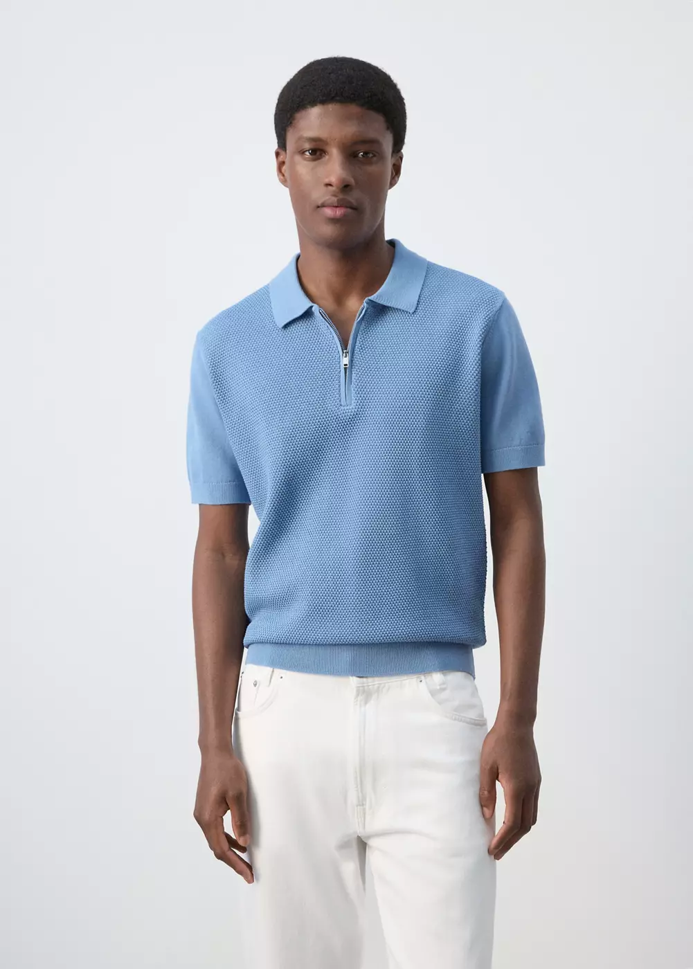 Polo 100 % coton maille structure, MANGO MAN