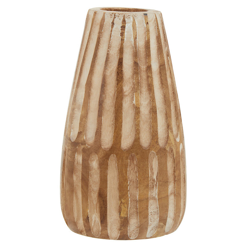 Large Brown And Natural Carved Vase, FIFTY FIVE SOUTH