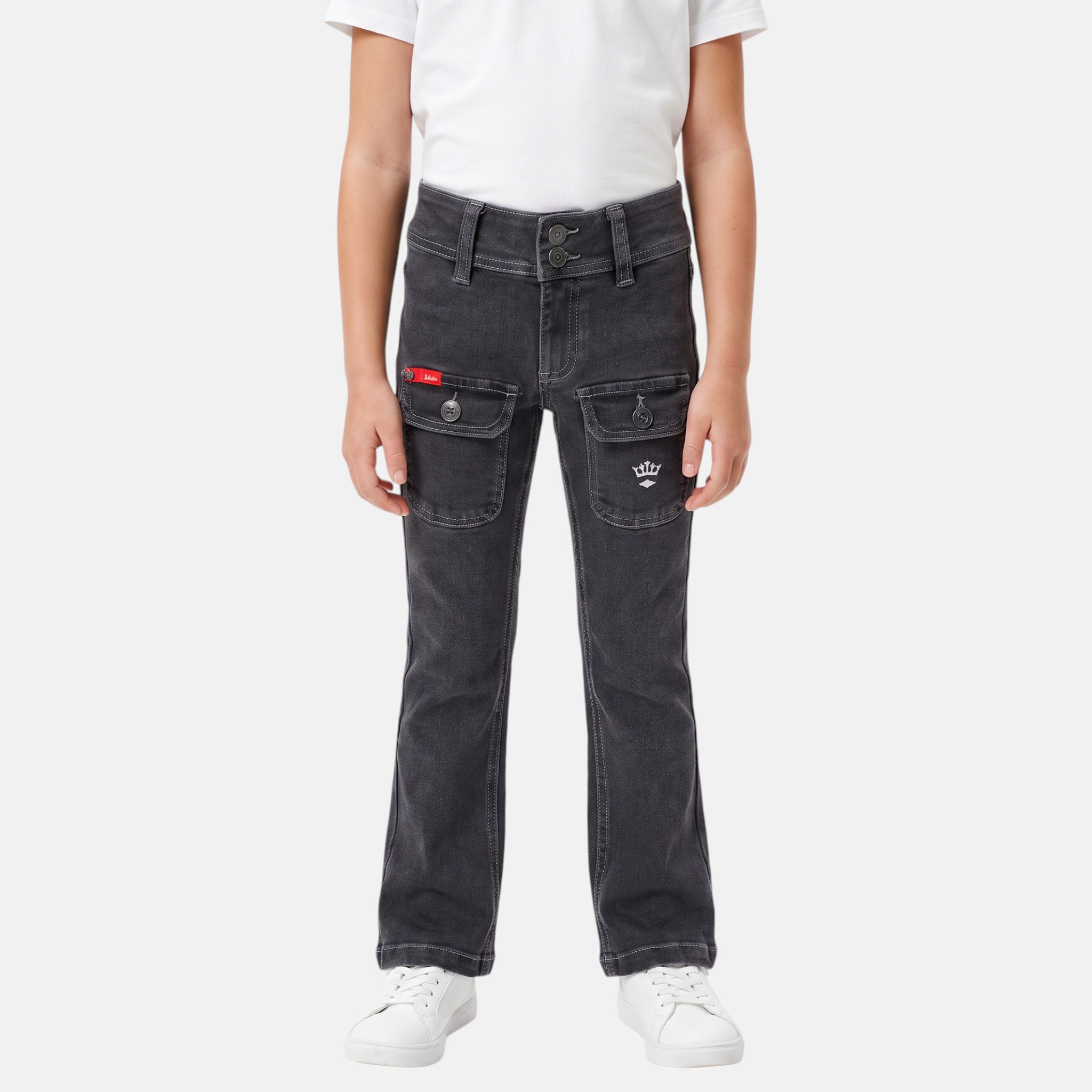 Jean coupe large, taille haute et fermeture boutonnée DENIM, LEE COOPER
