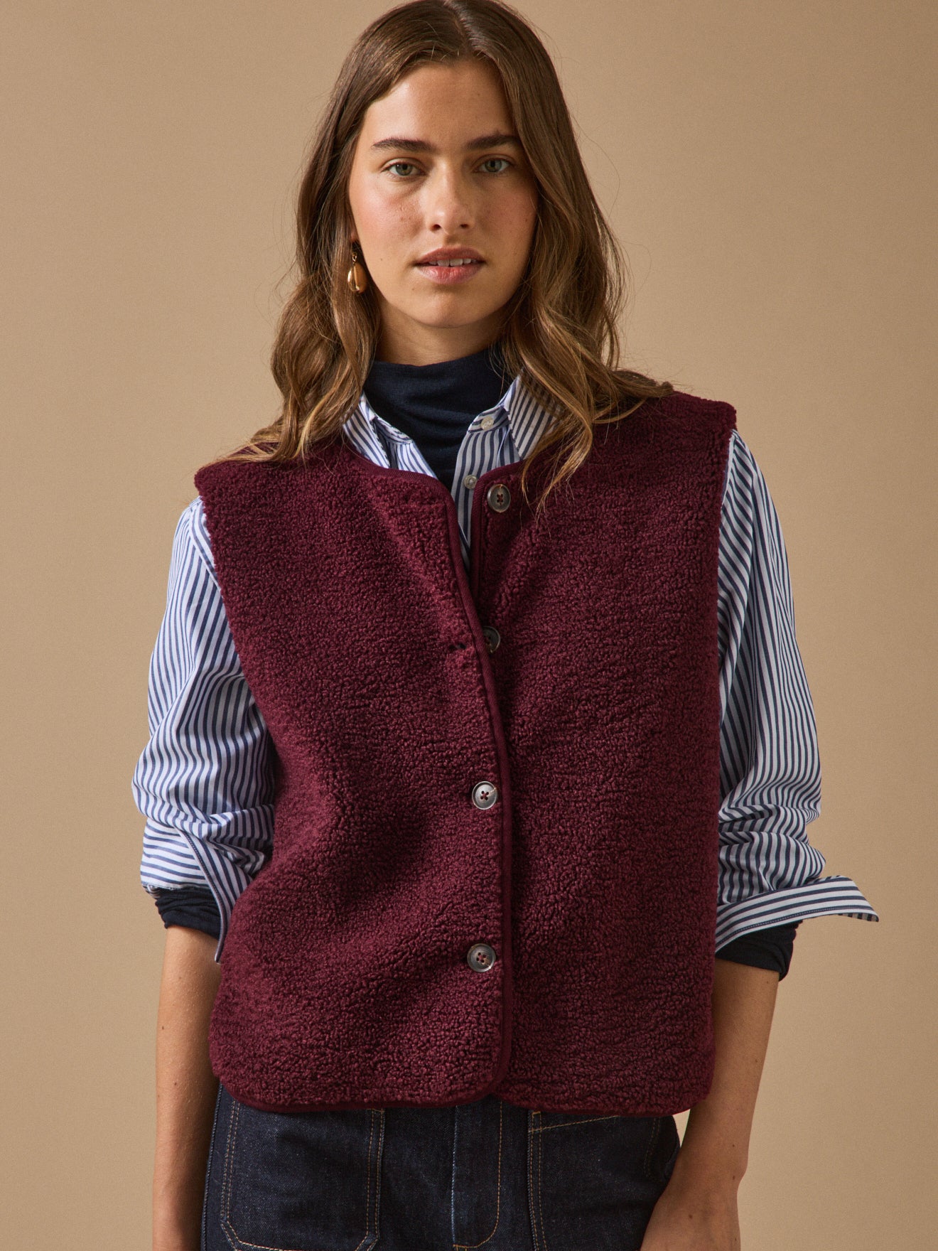 Veste sans manches en sherpa, CYRILLUS