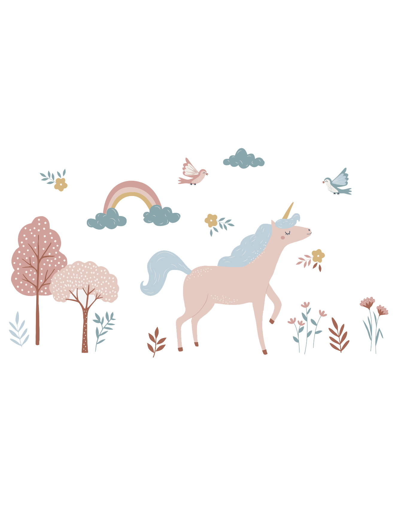 Stickers XL licorne, VERTBAUDET