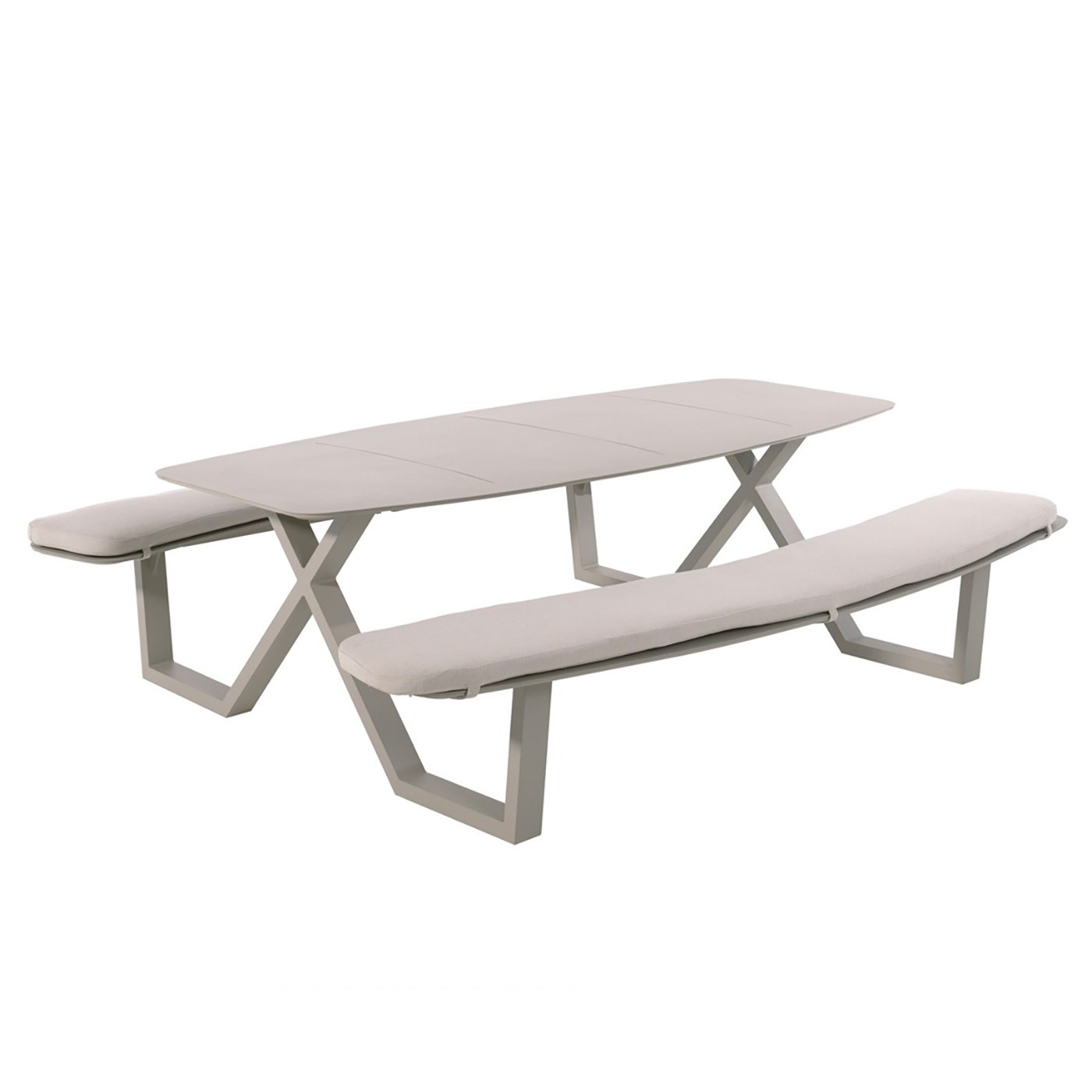 Table de pique-nique en aluminium avec coussins, CORFU, GESCOVA