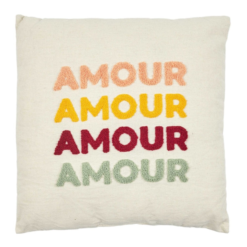Coussin avec bouclette 40x40 AMOUR, DECORATIE