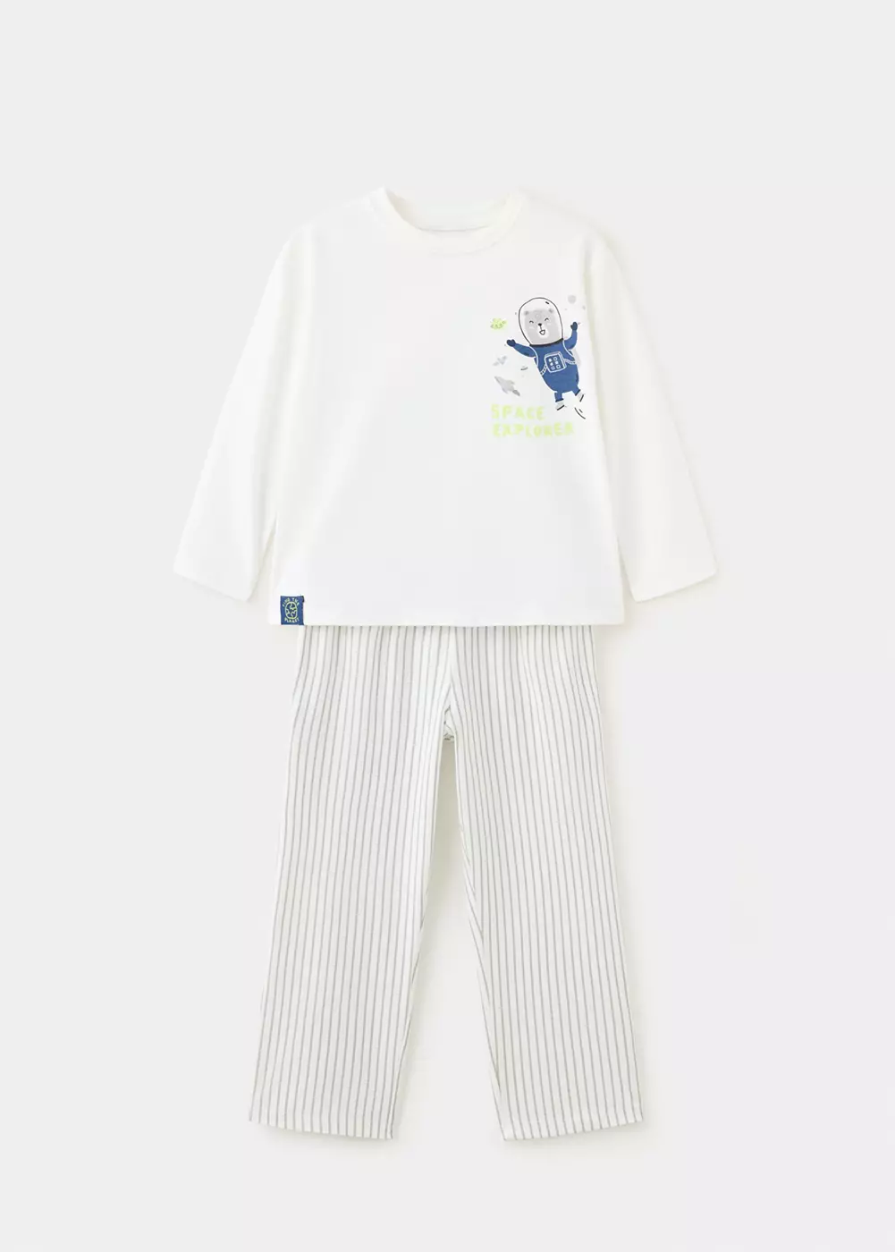 Pyjama complet en coton imprimé, MANGO BABY