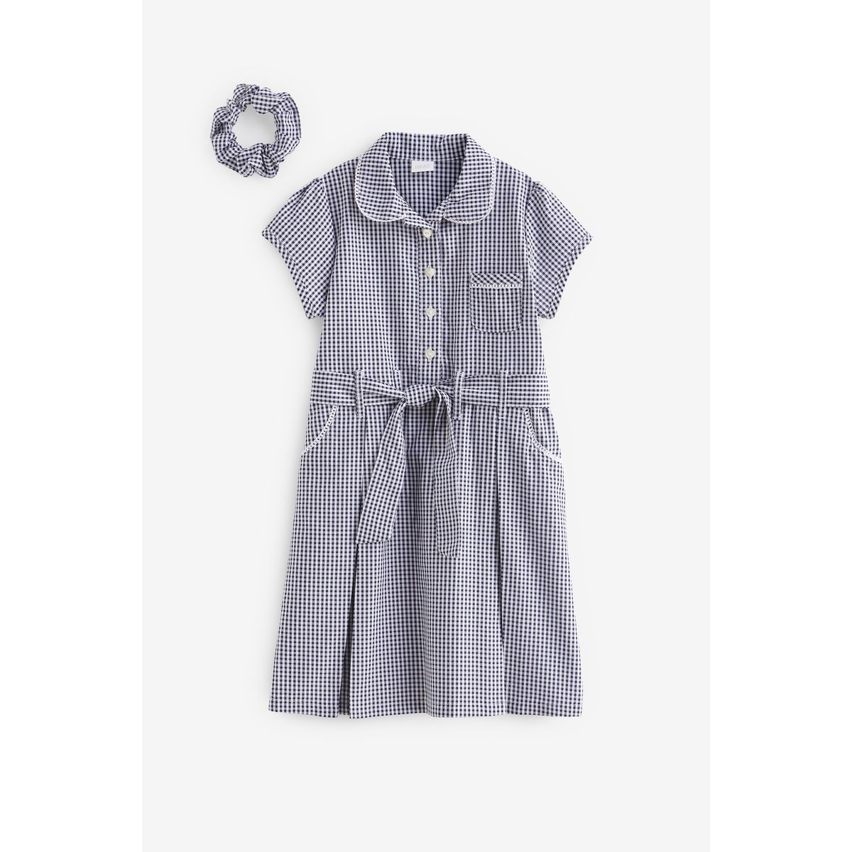 Robe d'école avec ceinture et chouchou, NEXT