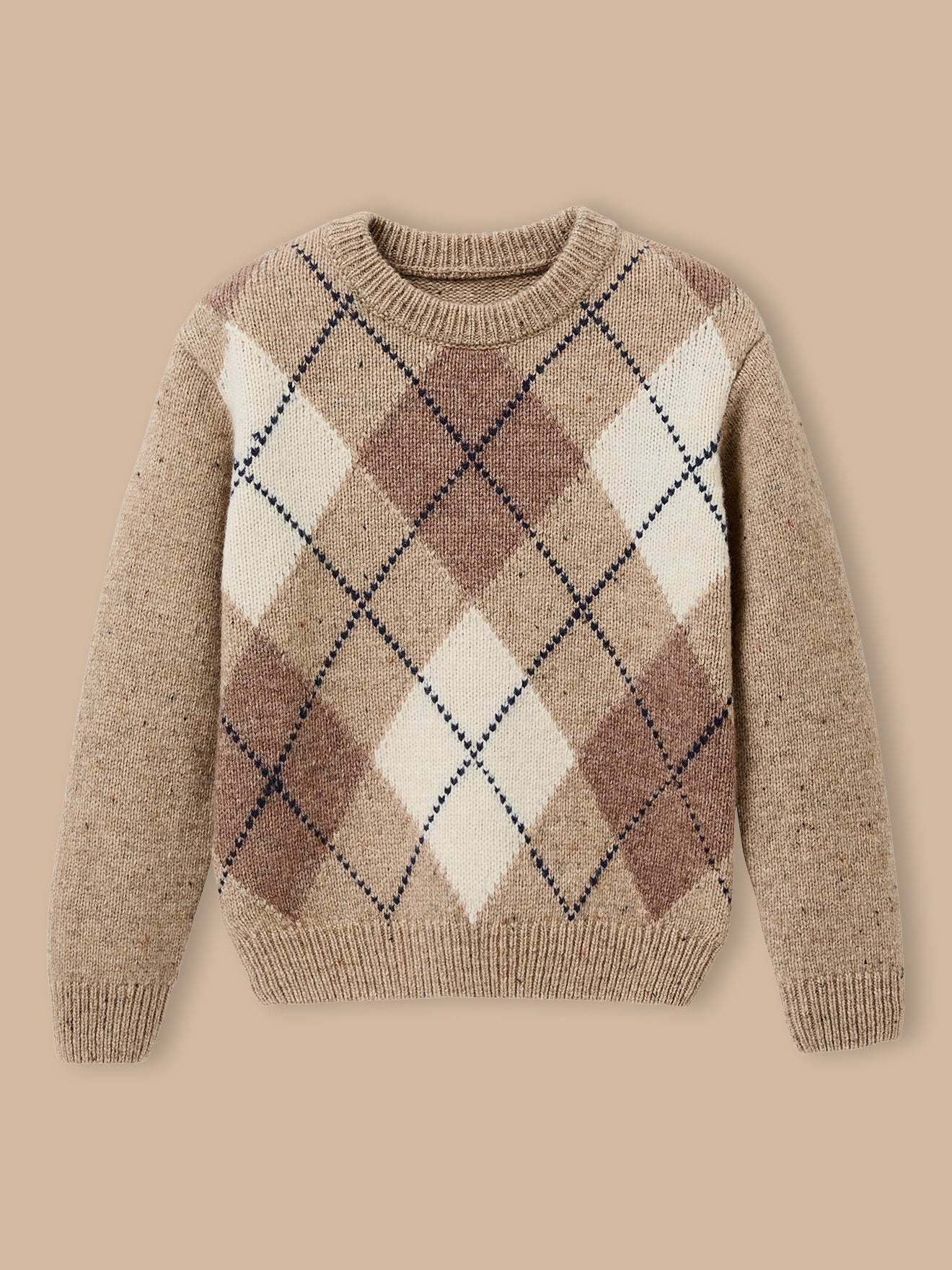 Pull jacquard avec laine, CYRILLUS