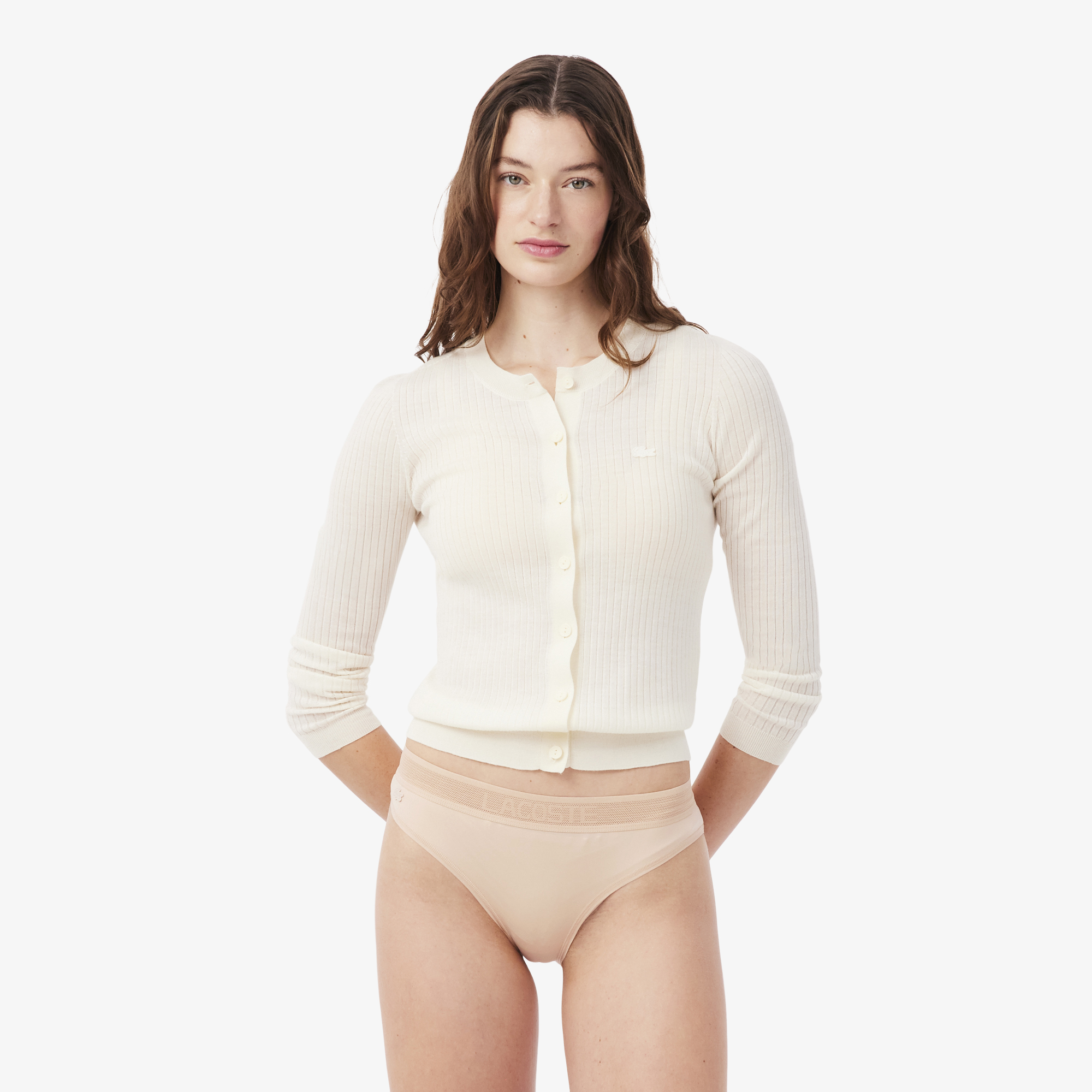 Culotte mesh ceinture siglée, LACOSTE