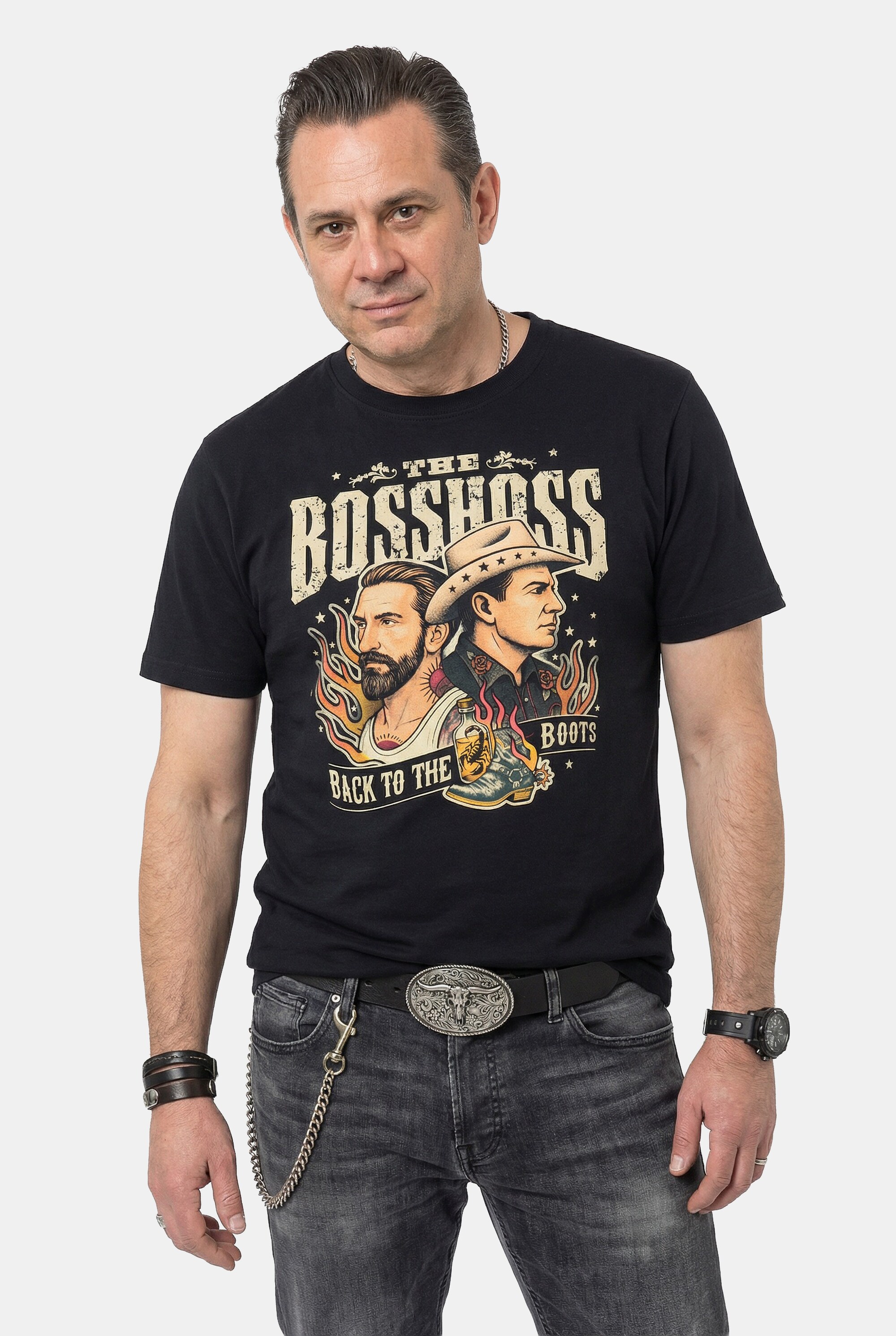 T-shirt groupe Boss Hoss, JP1880